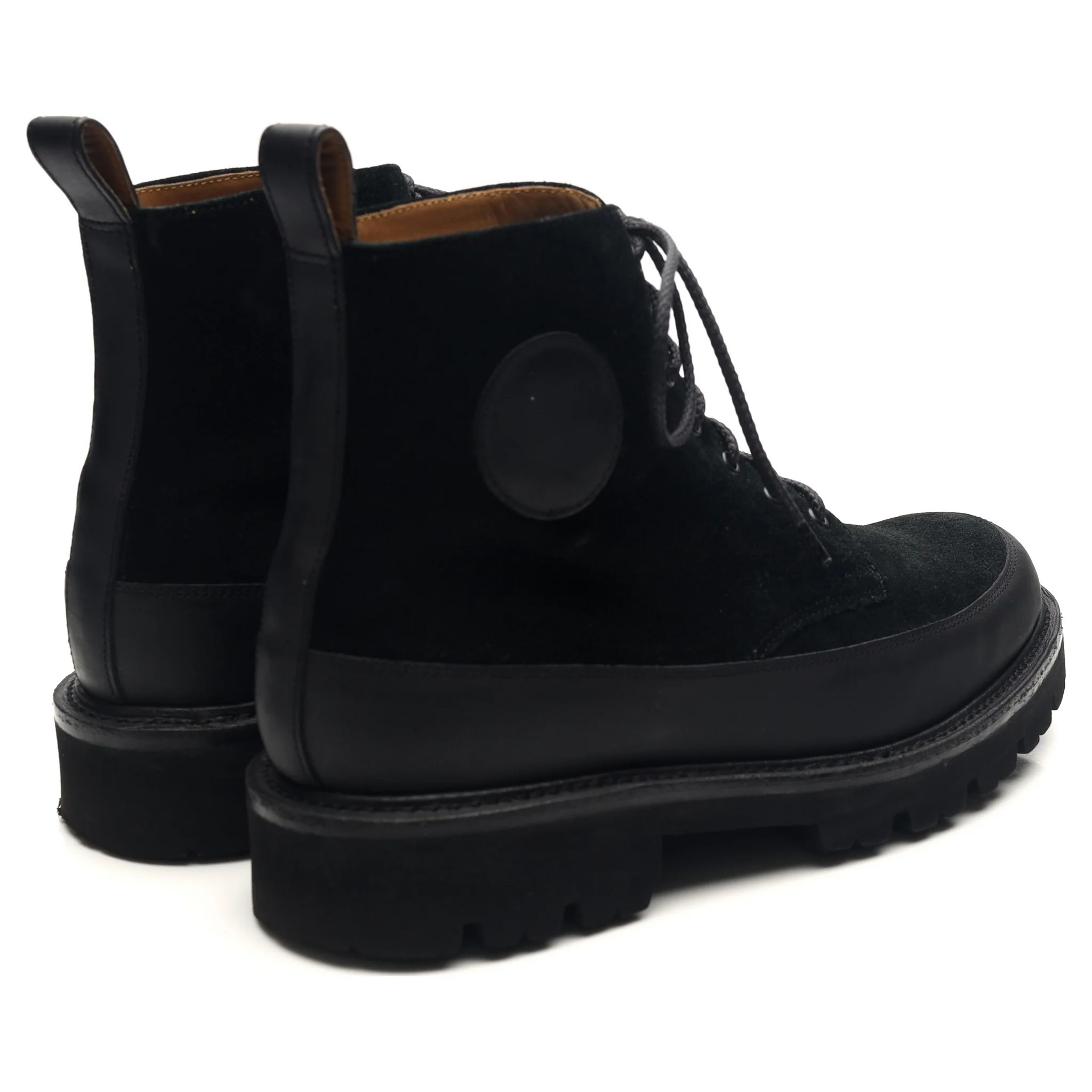 Black Leather Boots UK 6.5 G - Image 5