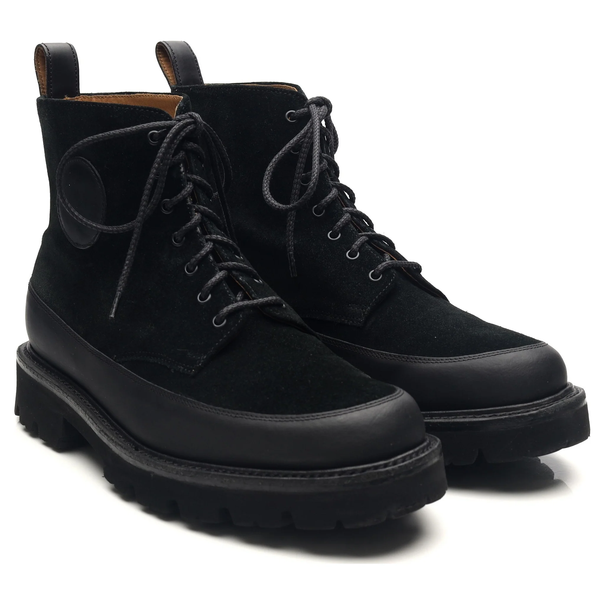Black Leather Boots UK 6.5 G - Image 7