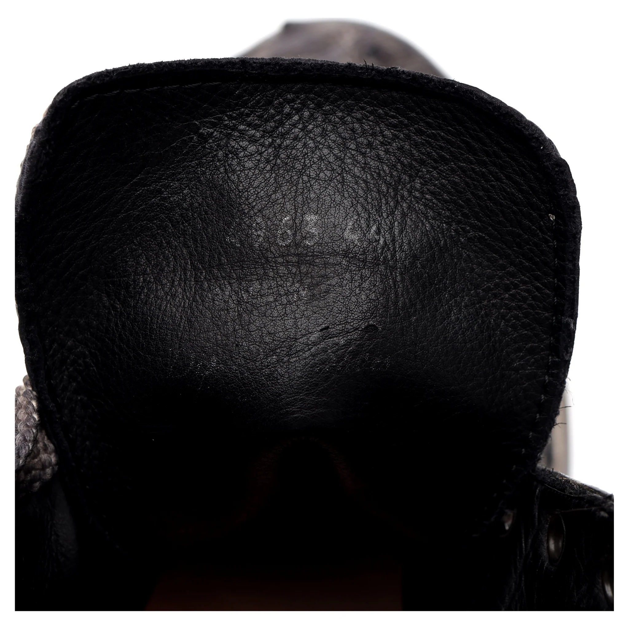 Grey Ostrich Leather Hi Top Sneaker UK 10 EU 44 - Image 7