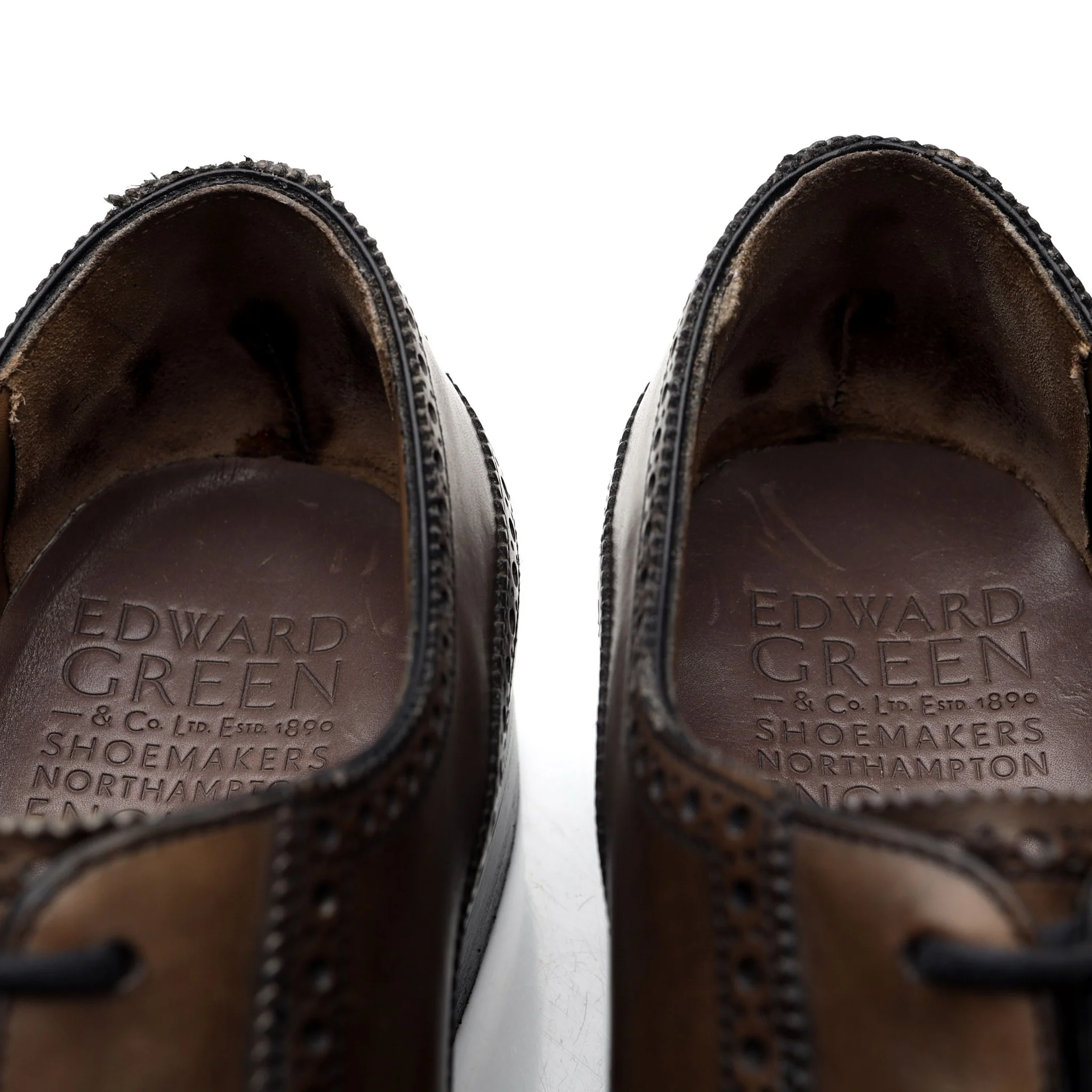 'Oakdale' Grey Leather Oxford Brogues UK 8 C - Image 6