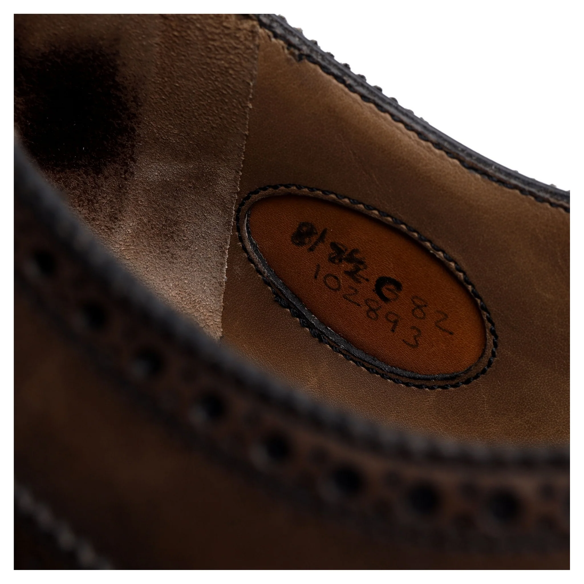 'Oakdale' Grey Leather Oxford Brogues UK 8 C - Image 8