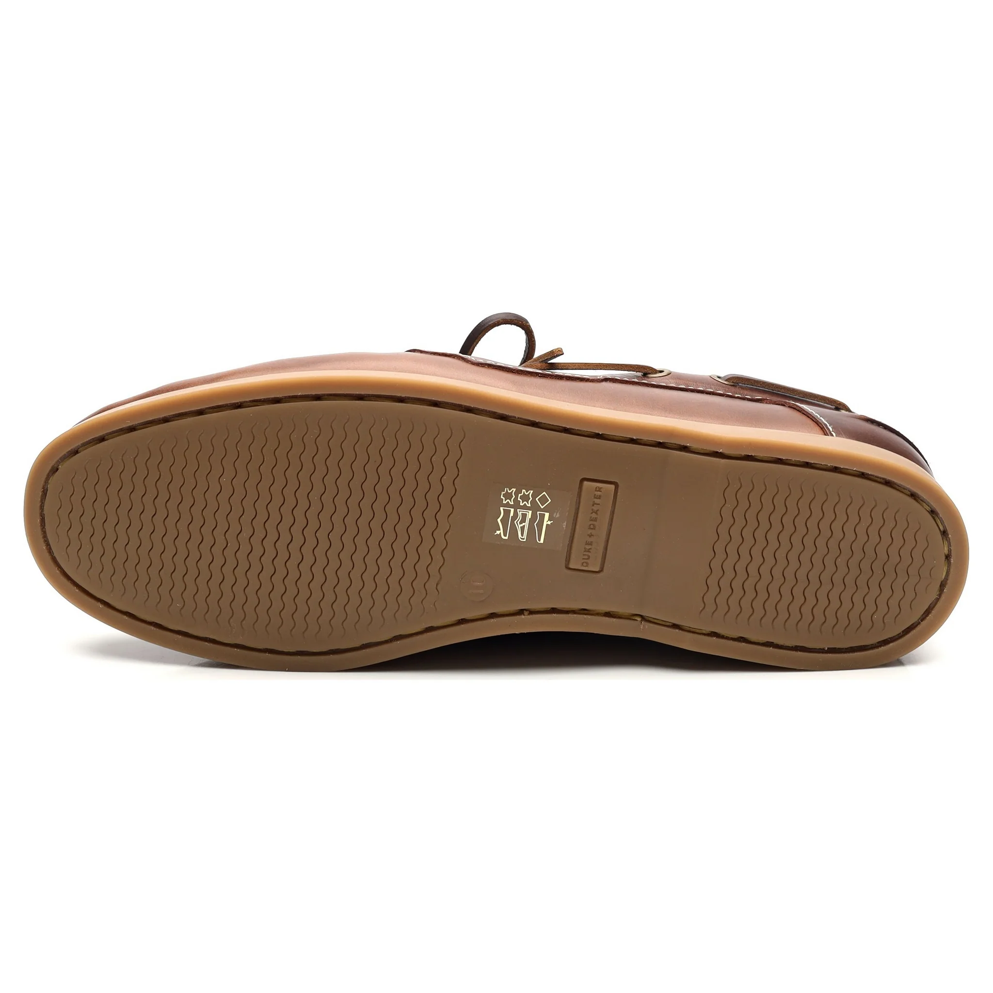 'Hardy' Brown Leather Boat Shoes UK 10 - Image 10