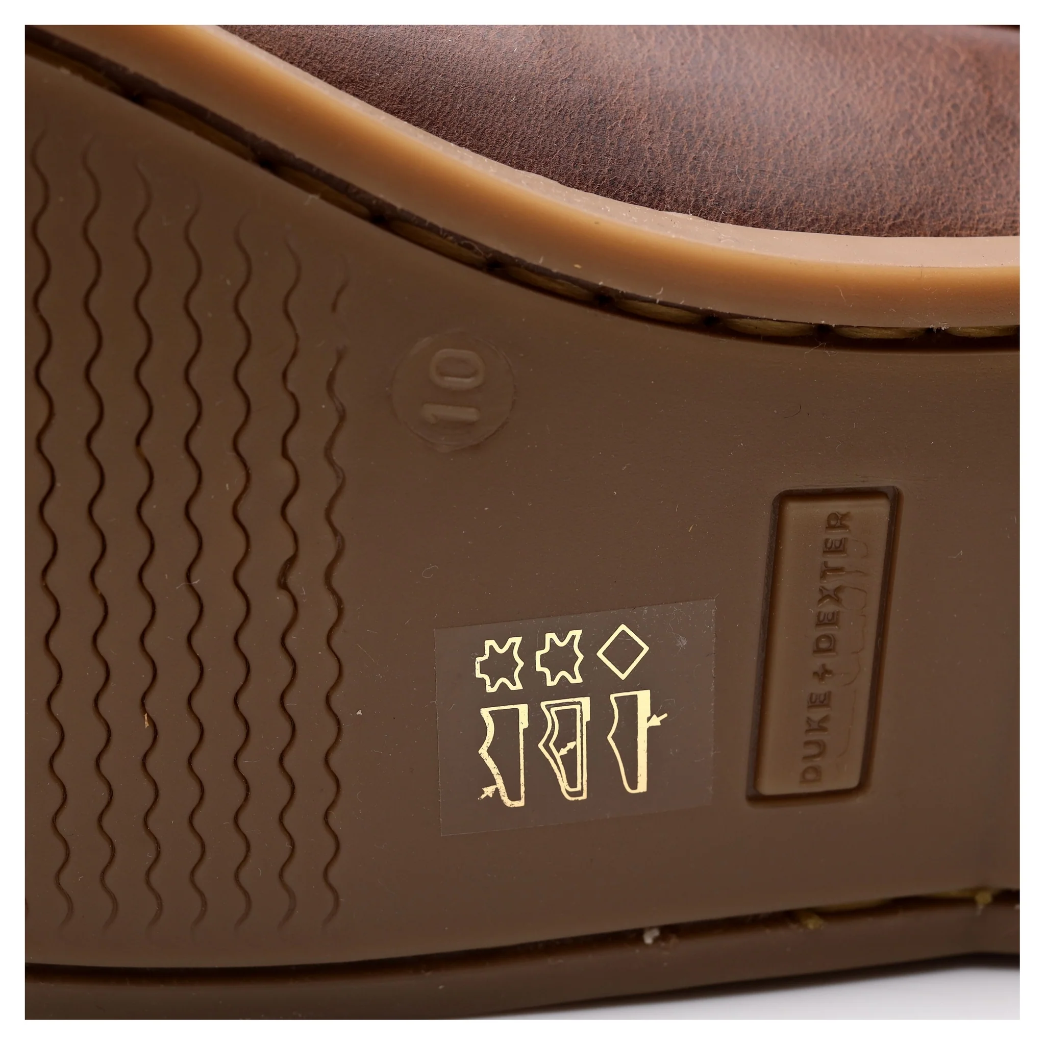 'Hardy' Brown Leather Boat Shoes UK 10 - Image 13