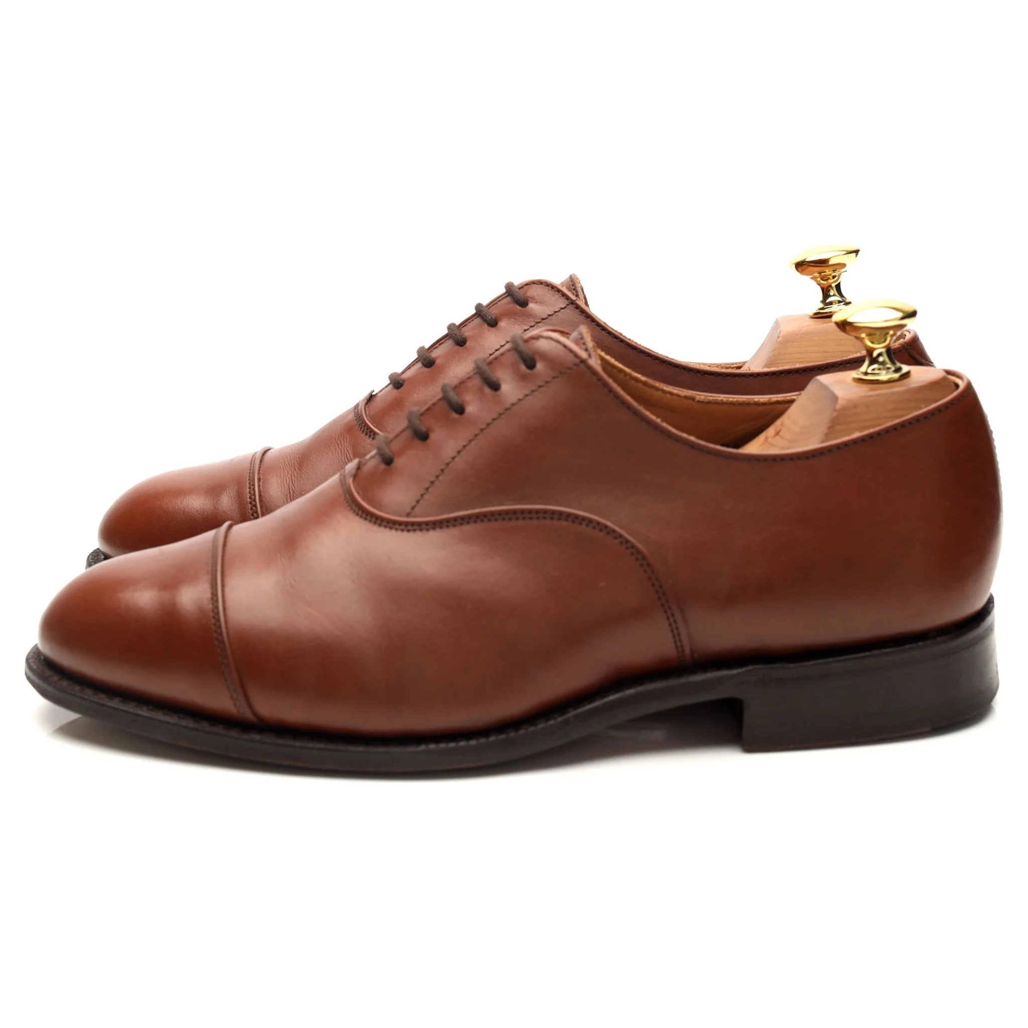 'Henley' Brown Leather Oxford UK 6 - Image 3