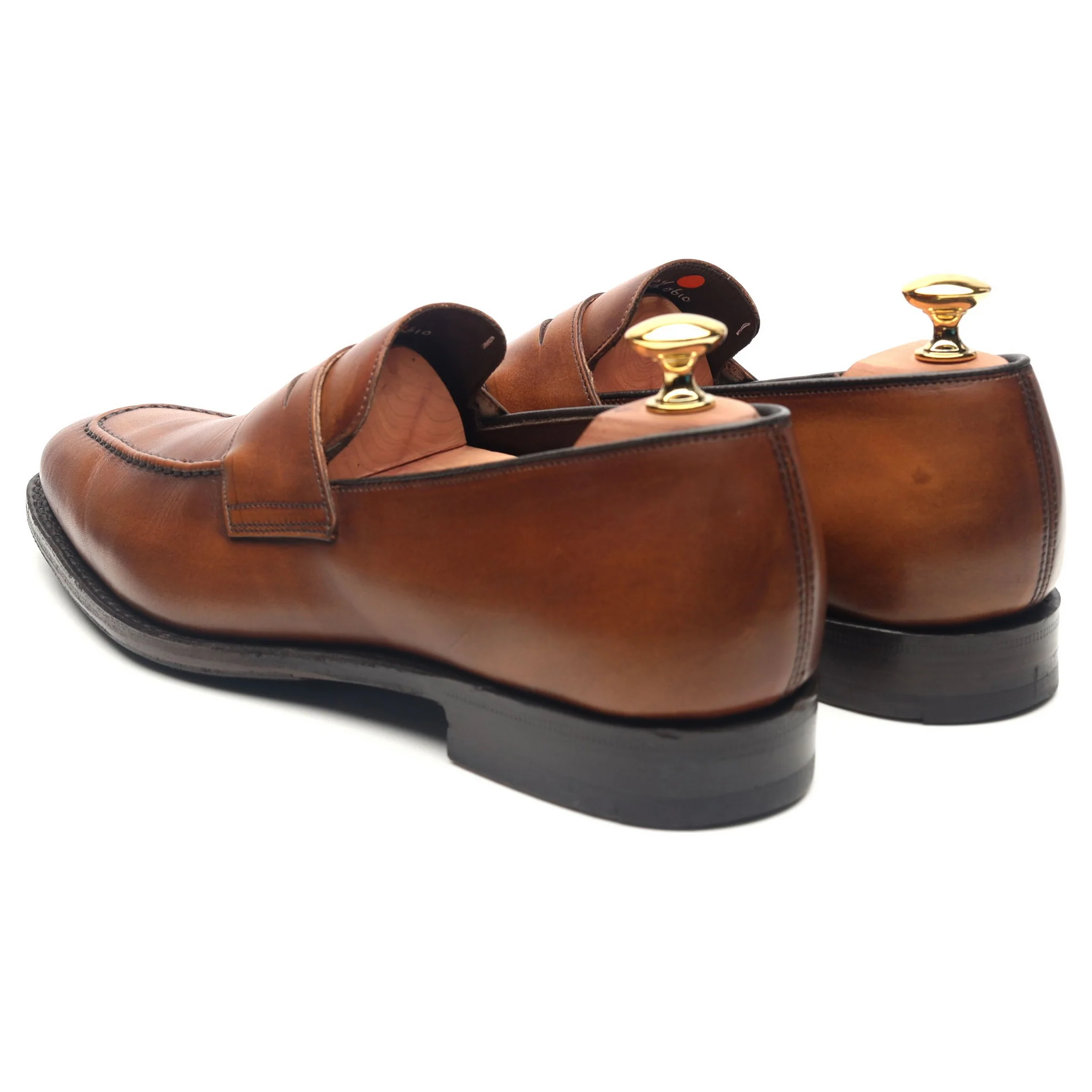 'Bray' Brown Leather Loafers UK 6 F - Image 3
