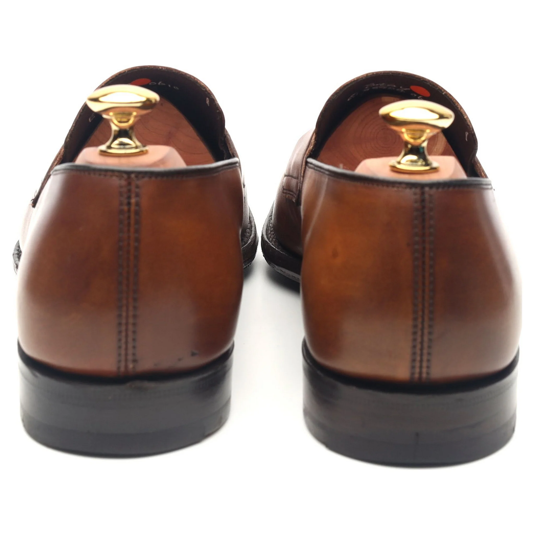 'Bray' Brown Leather Loafers UK 6 F - Image 4