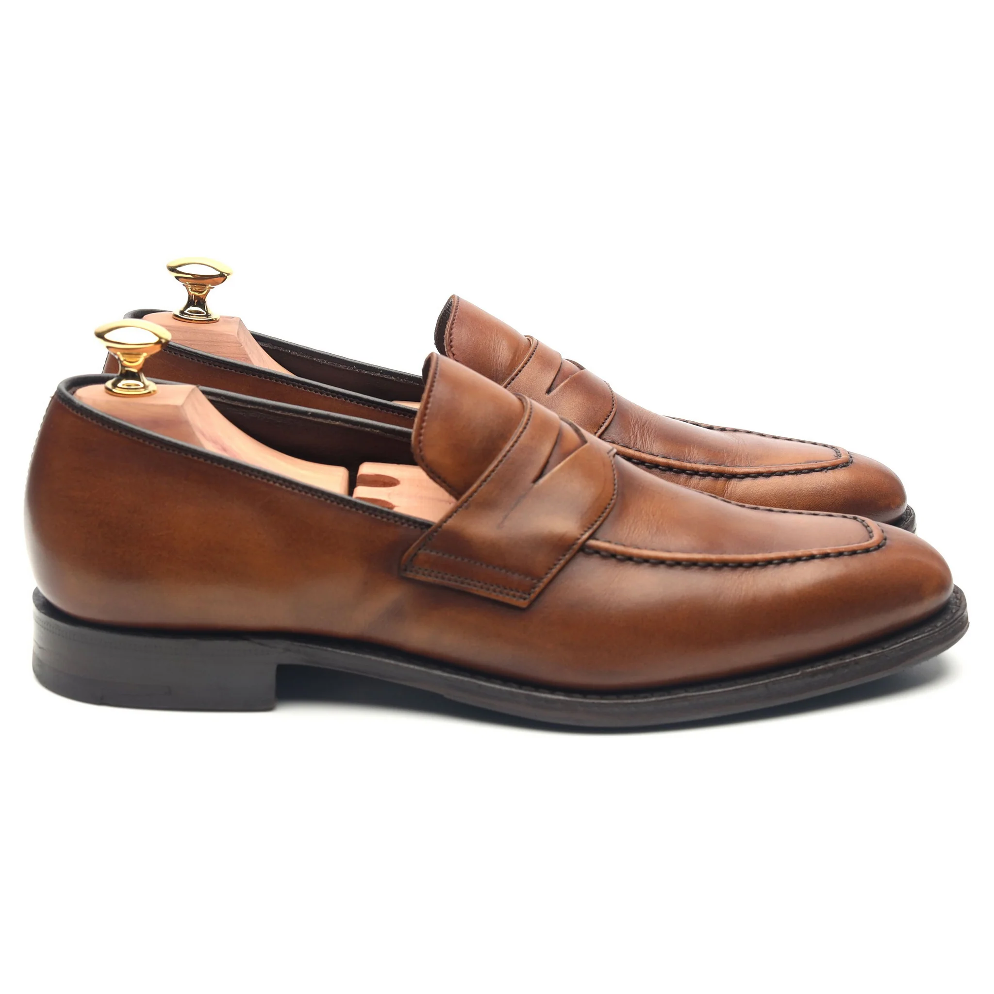 'Bray' Brown Leather Loafers UK 6 F - Image 7