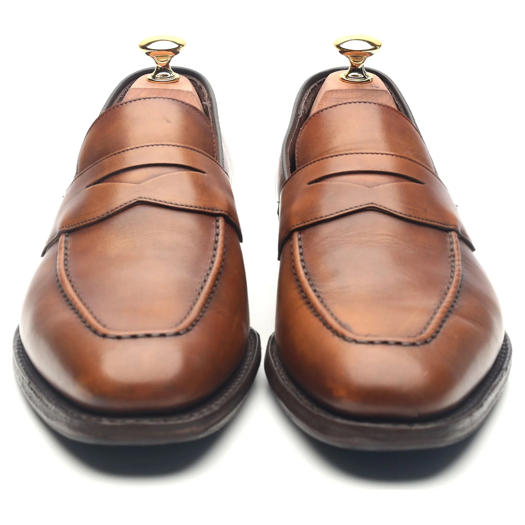 'Bray' Brown Leather Loafers UK 6 F - Image 9