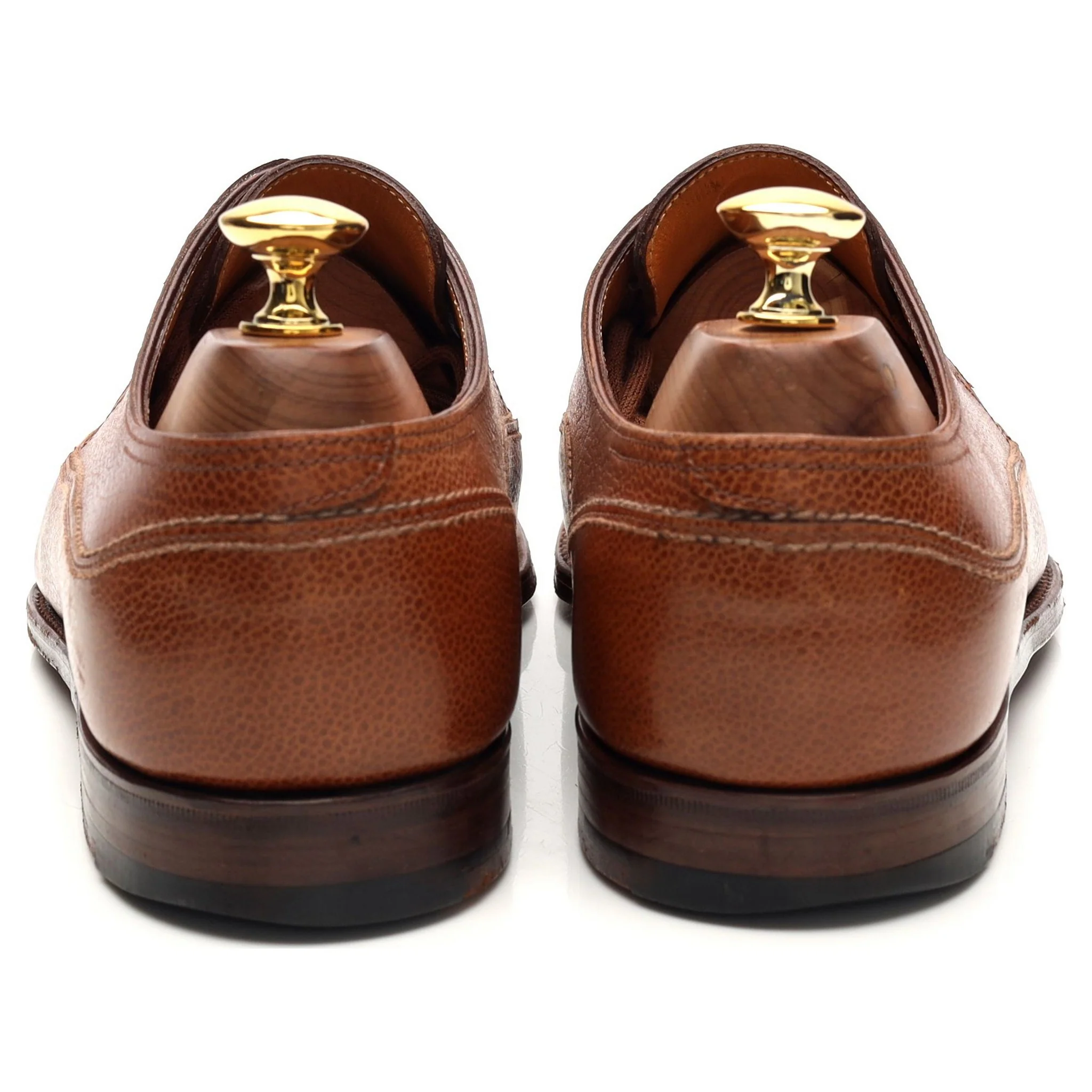 'Hurtwood' Tan Brown Grain Leather Derby UK 6 E - Image 4