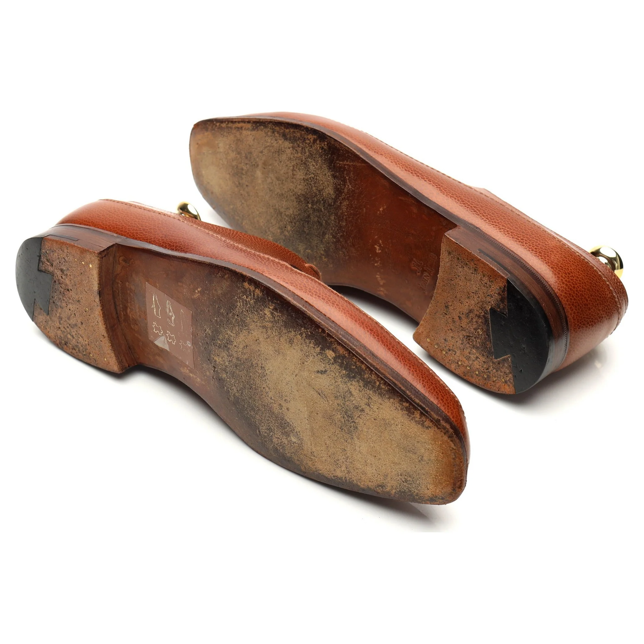 'Hurtwood' Tan Brown Grain Leather Derby UK 6 E - Image 5