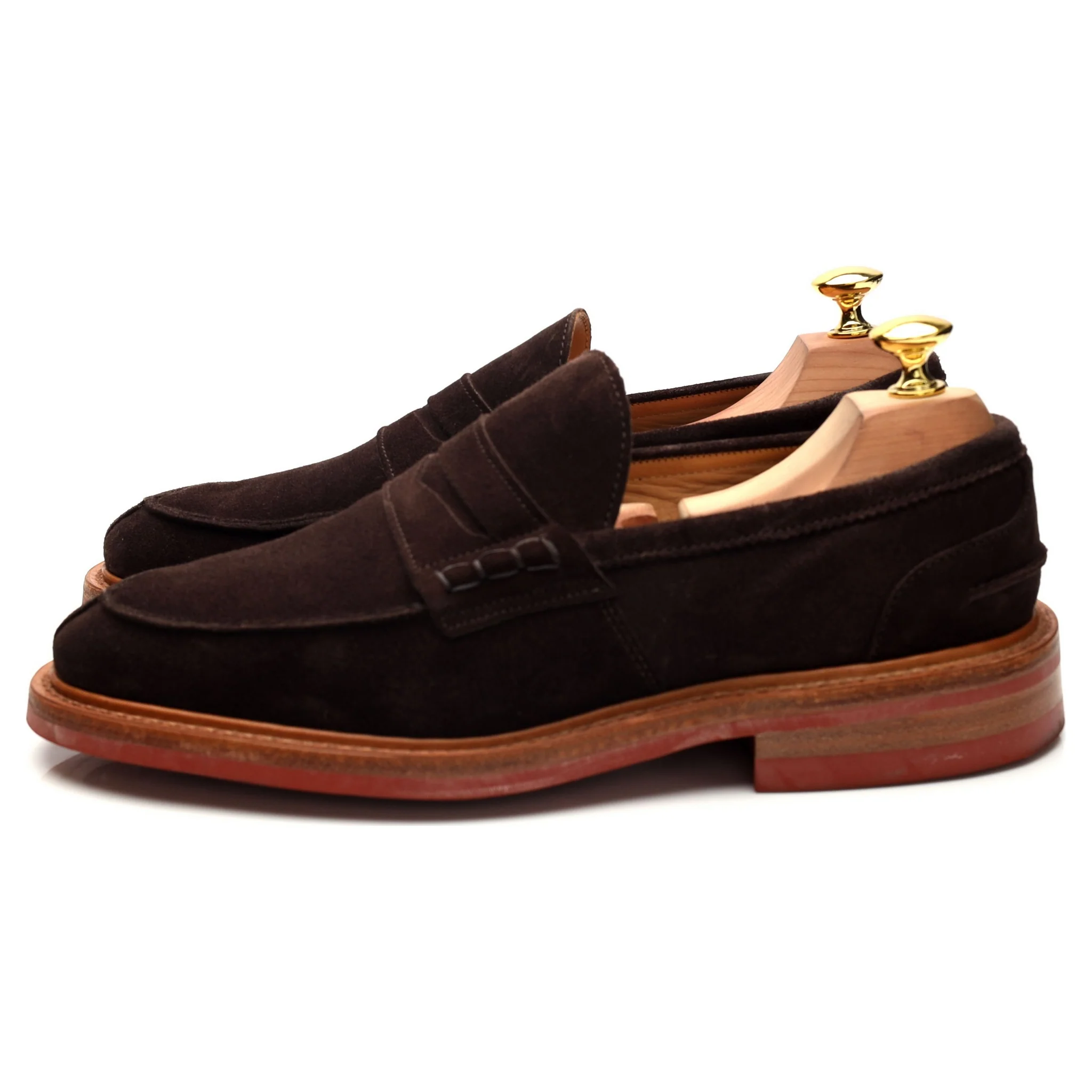 'James' Dark Brown Suede Loafers UK 7 - Image 3