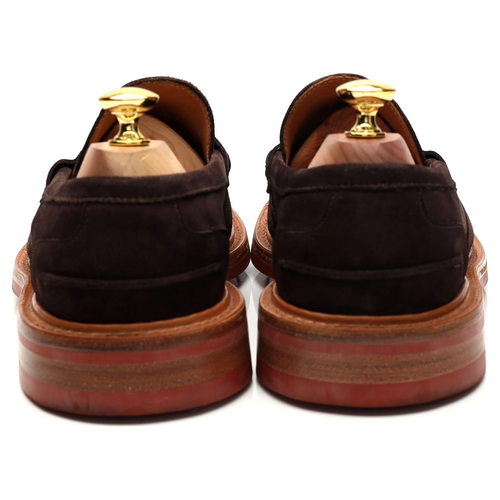 'James' Dark Brown Suede Loafers UK 7 - Image 4