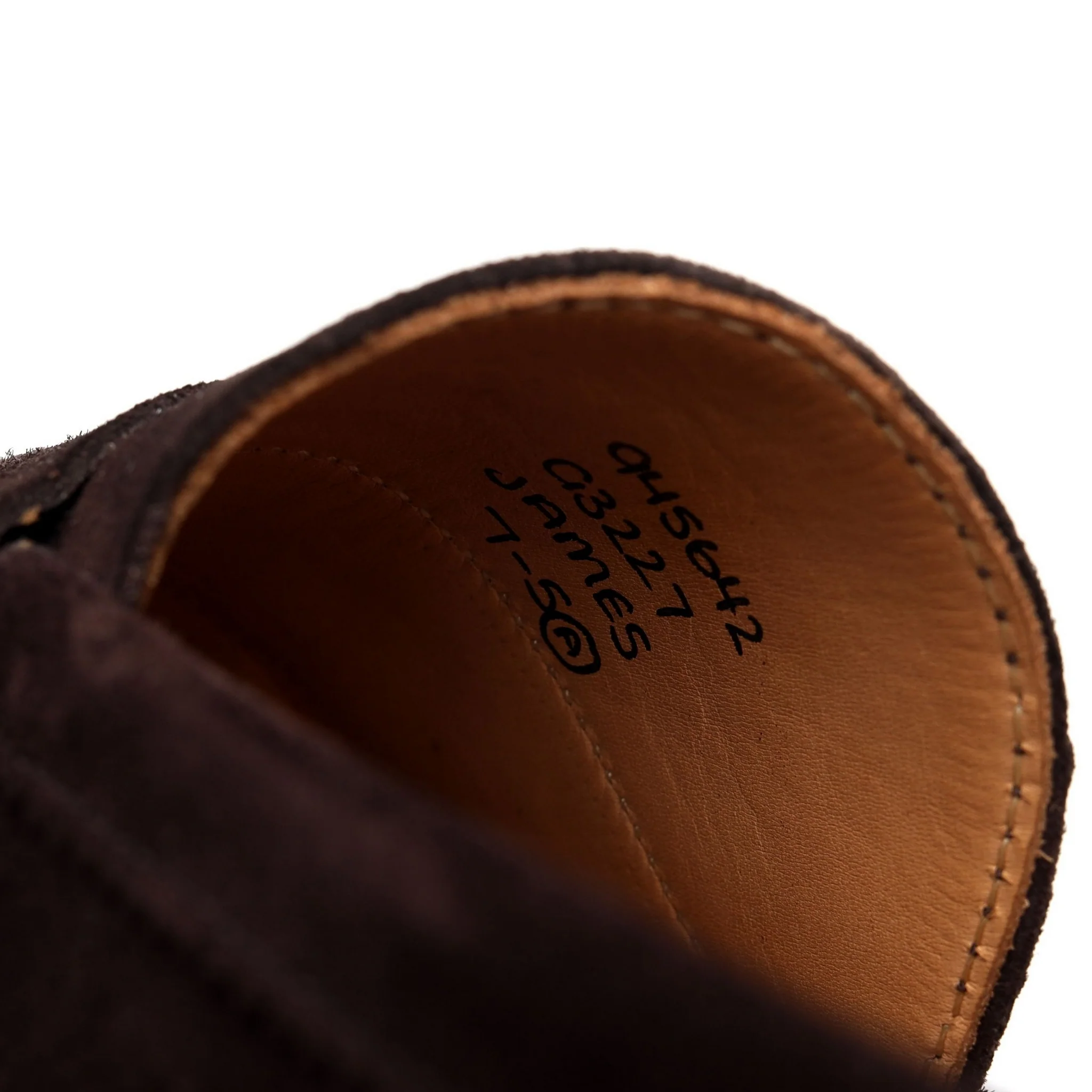 'James' Dark Brown Suede Loafers UK 7 - Image 7