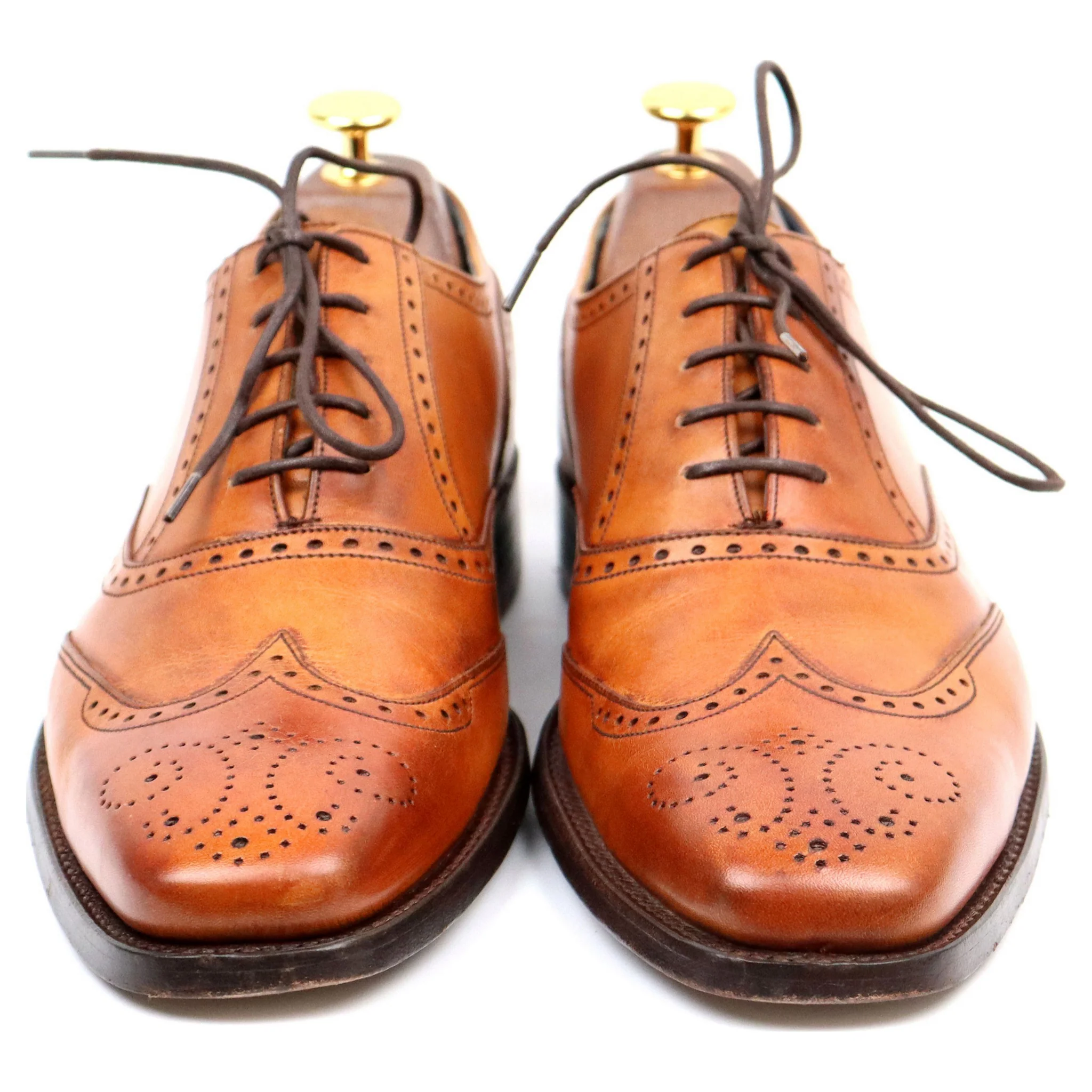 'Johnny' Tan Brown Leather Brogues UK 7 F - Image 3