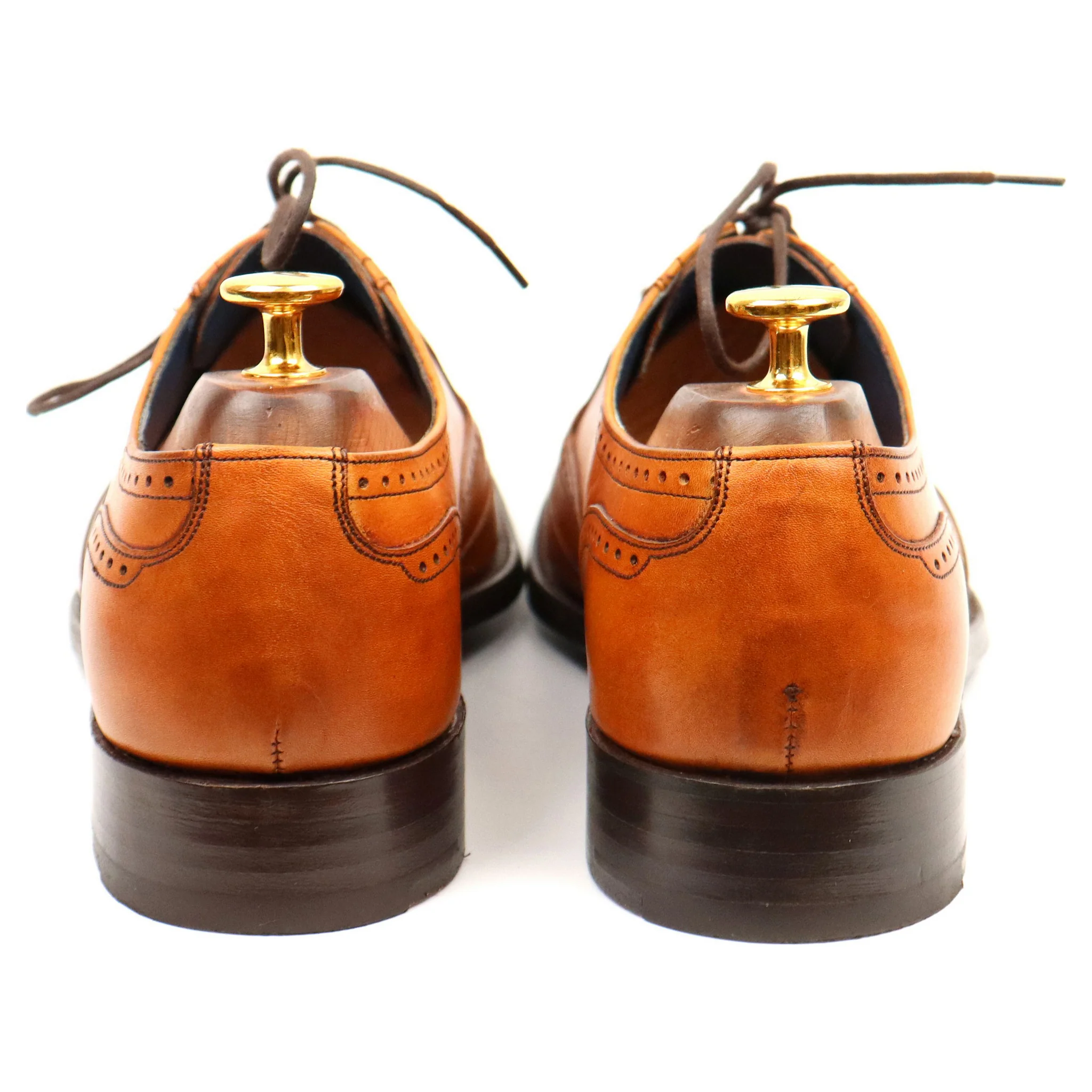 'Johnny' Tan Brown Leather Brogues UK 7 F - Image 5