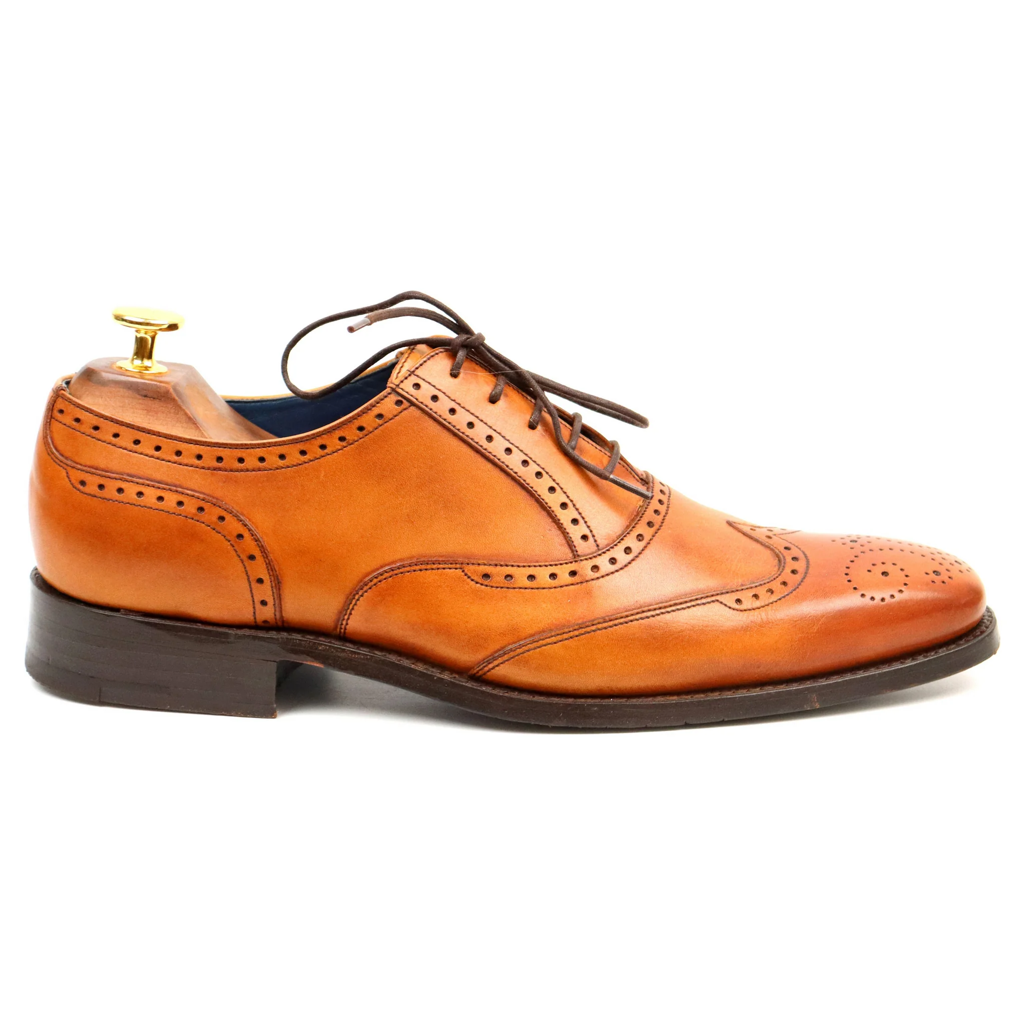 'Johnny' Tan Brown Leather Brogues UK 7 F - Image 7