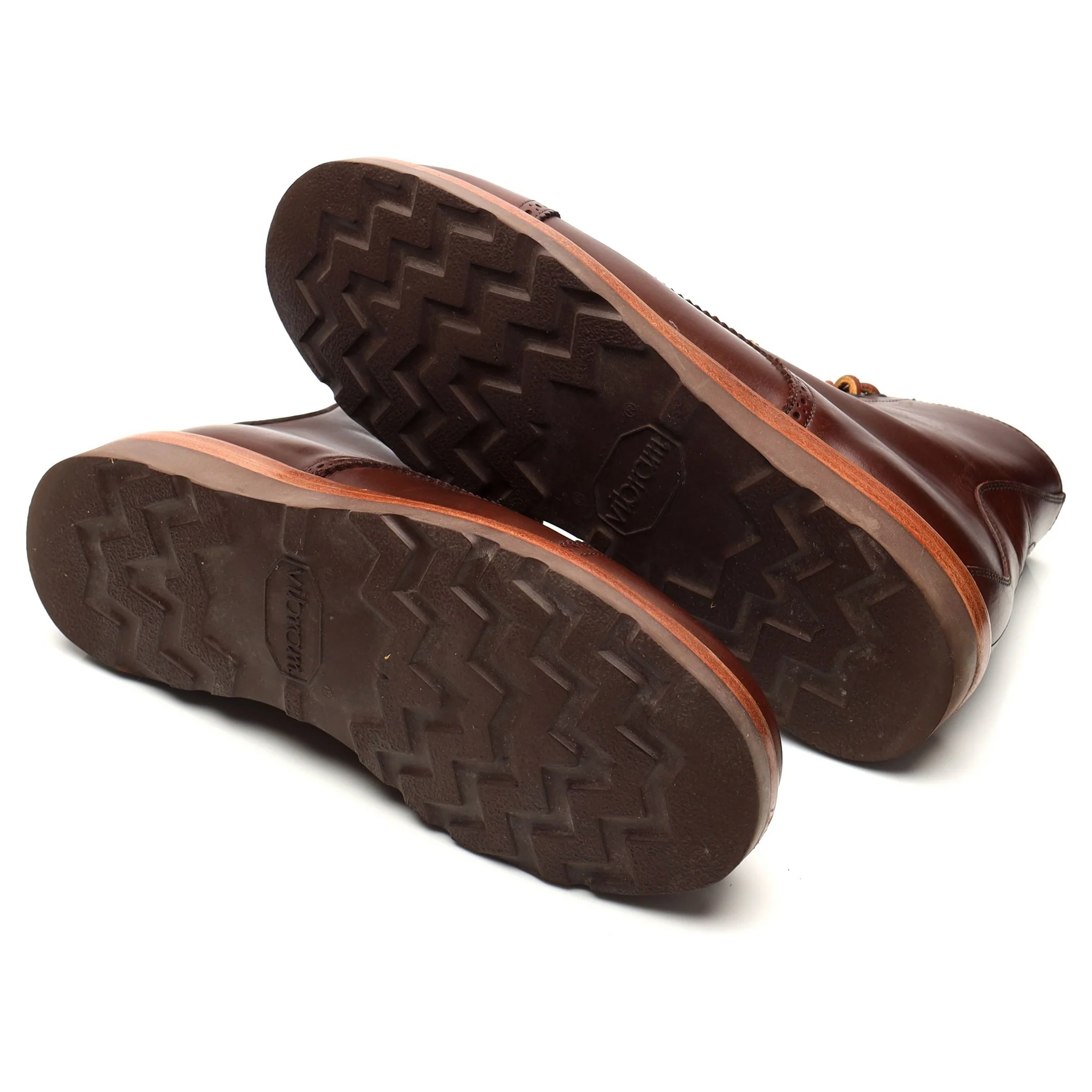 'Johnson' Brown Leather Boots UK 6.5 US 7.5 E - Image 5