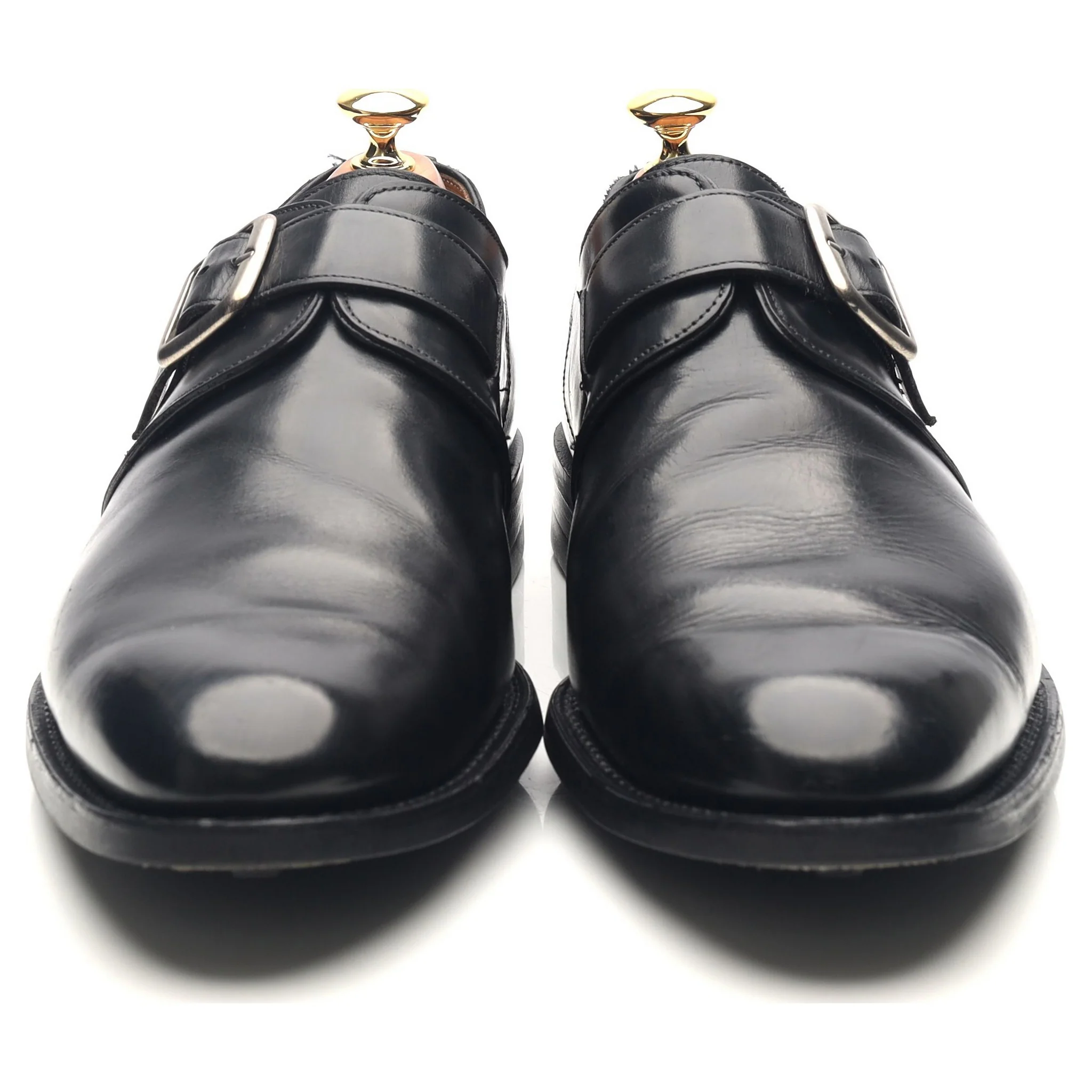 'Moorgate' Black Leather Monk Strap UK 9.5 F - Image 8