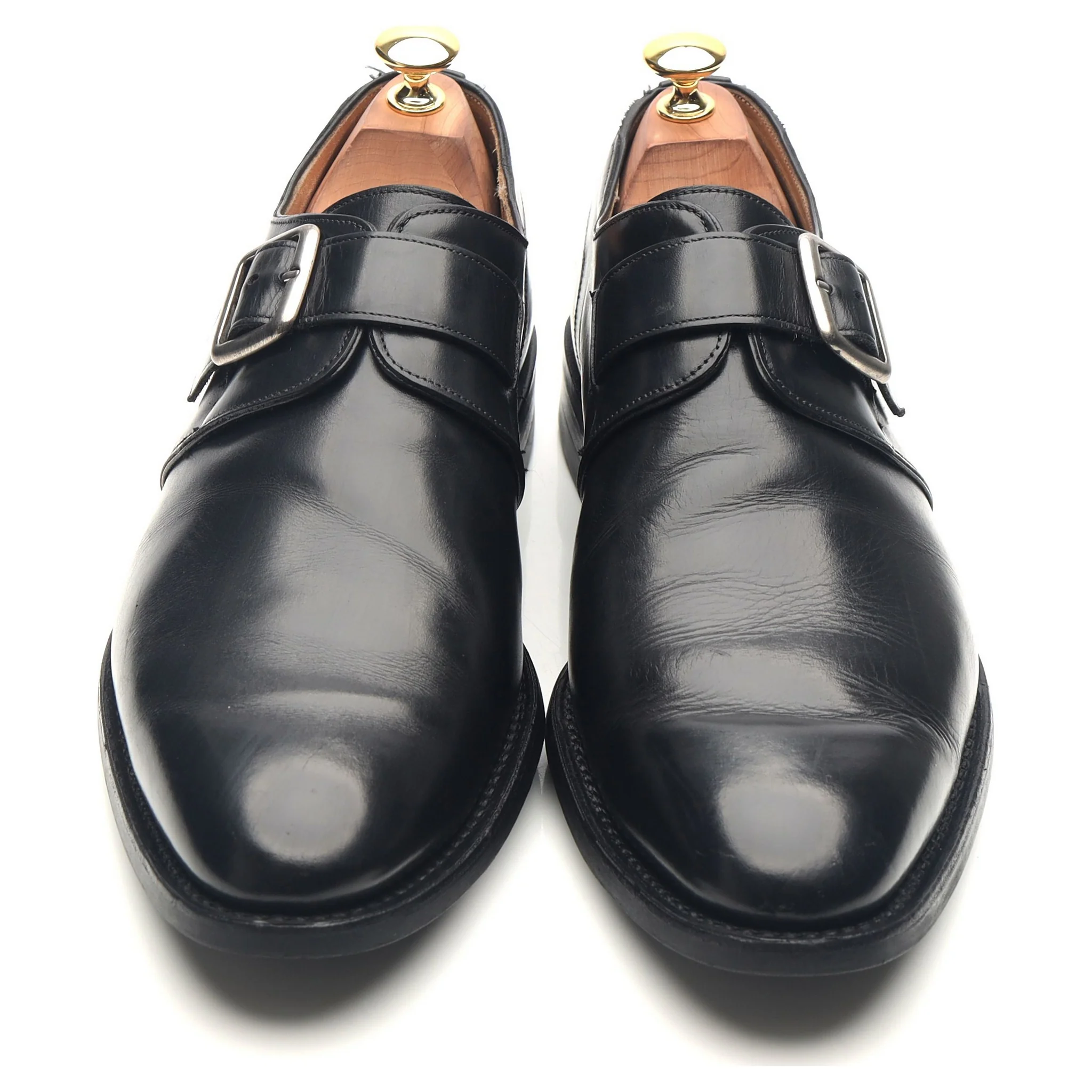 'Moorgate' Black Leather Monk Strap UK 9.5 F - Image 9