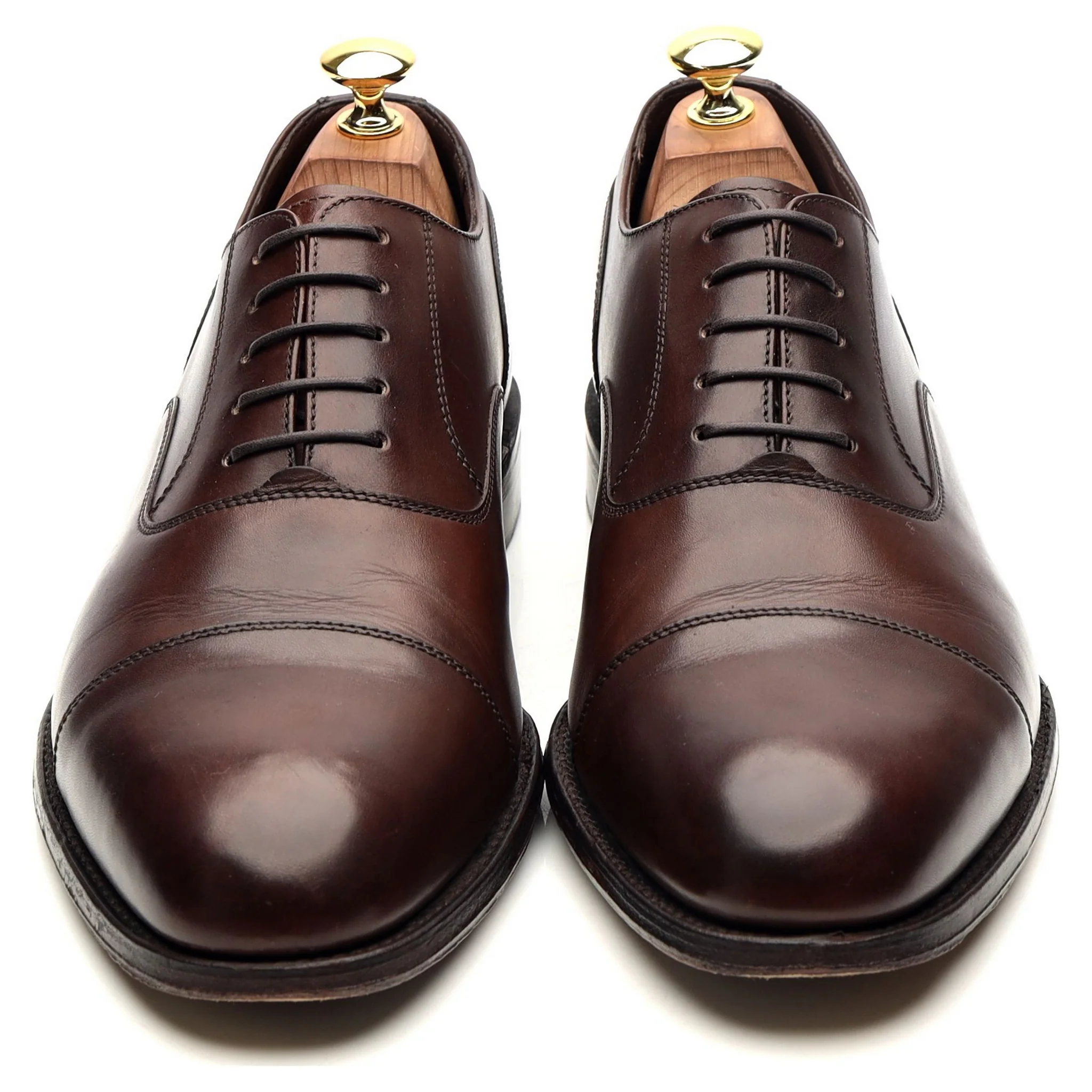 1880 'Stonegate' Dark Brown Leather Oxford UK 8.5 F - Image 9
