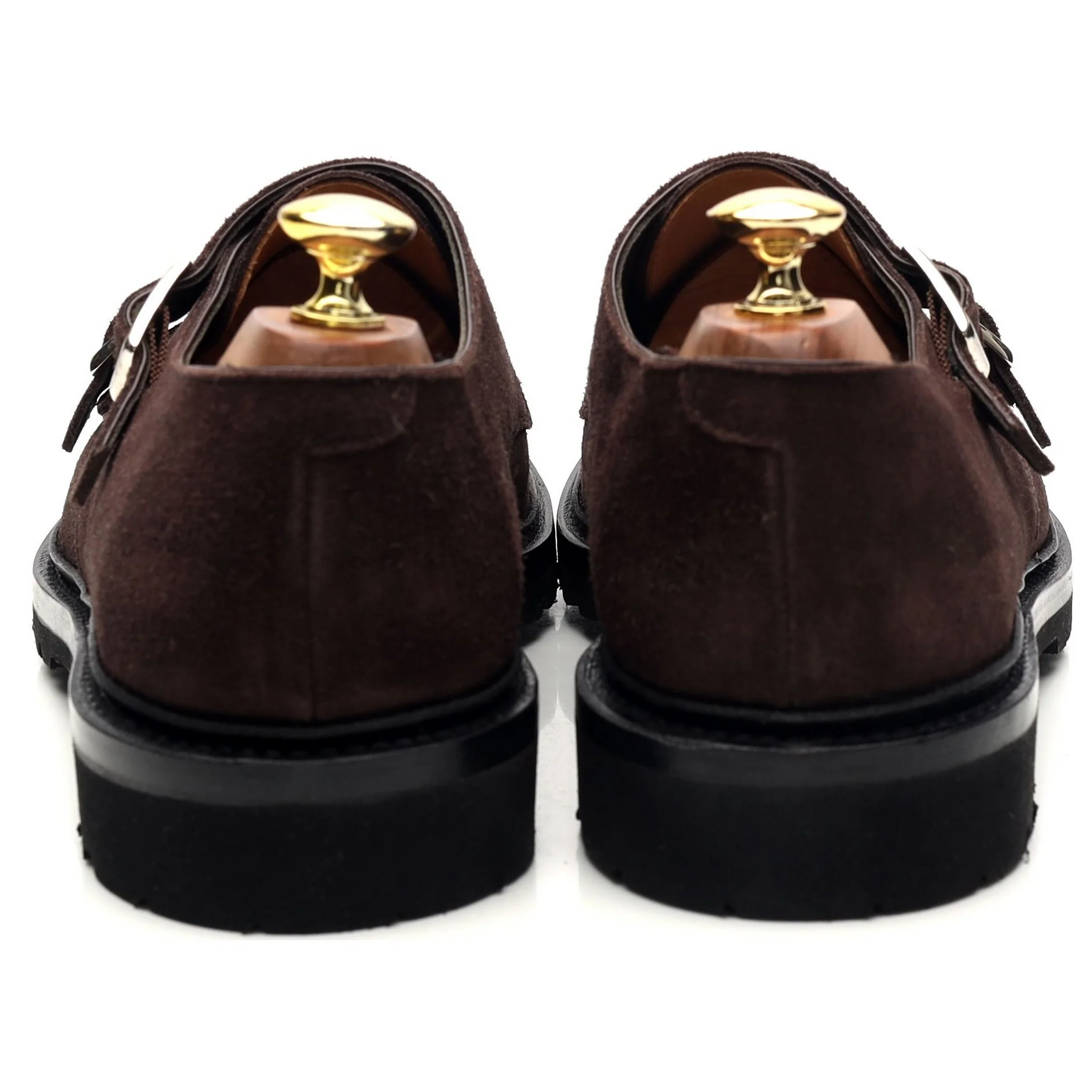 'Luke' Dark Brown Suede Double Monk Strap UK 6.5 - 12 - Image 4