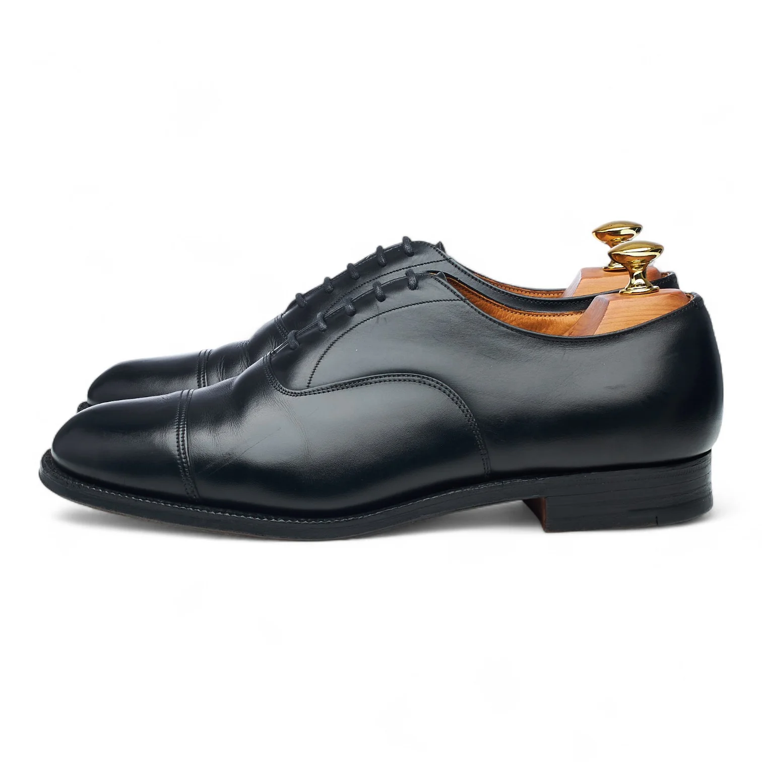'Messenger' Black Leather Oxford UK 6.5 H - Image 3