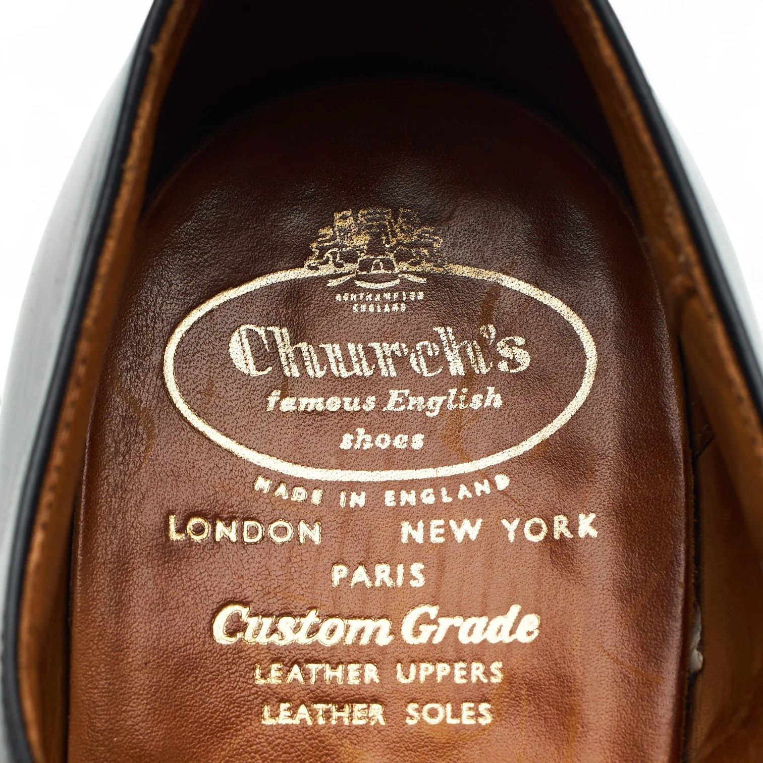 'Messenger' Black Leather Oxford UK 6.5 H - Image 6