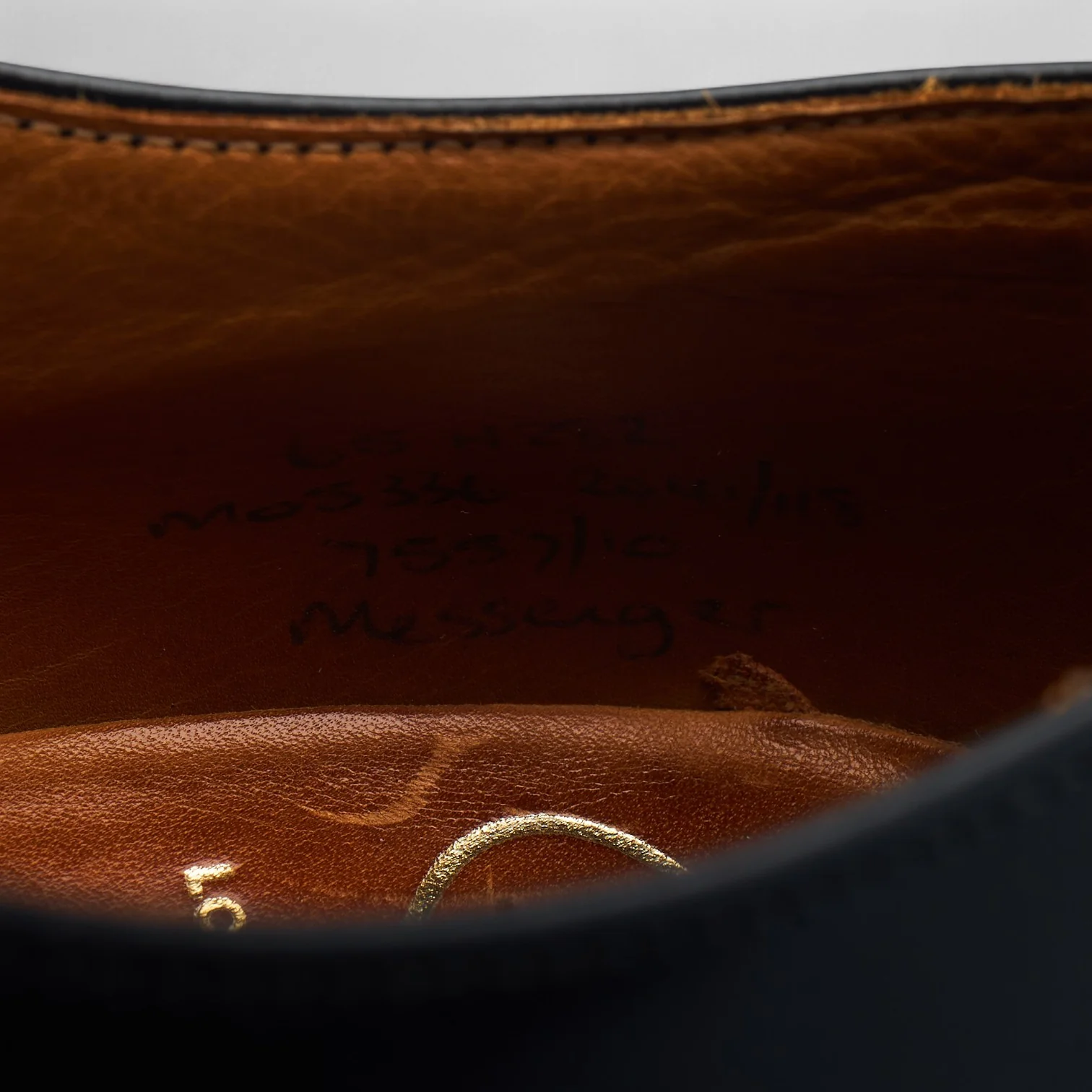 'Messenger' Black Leather Oxford UK 6.5 H - Image 7