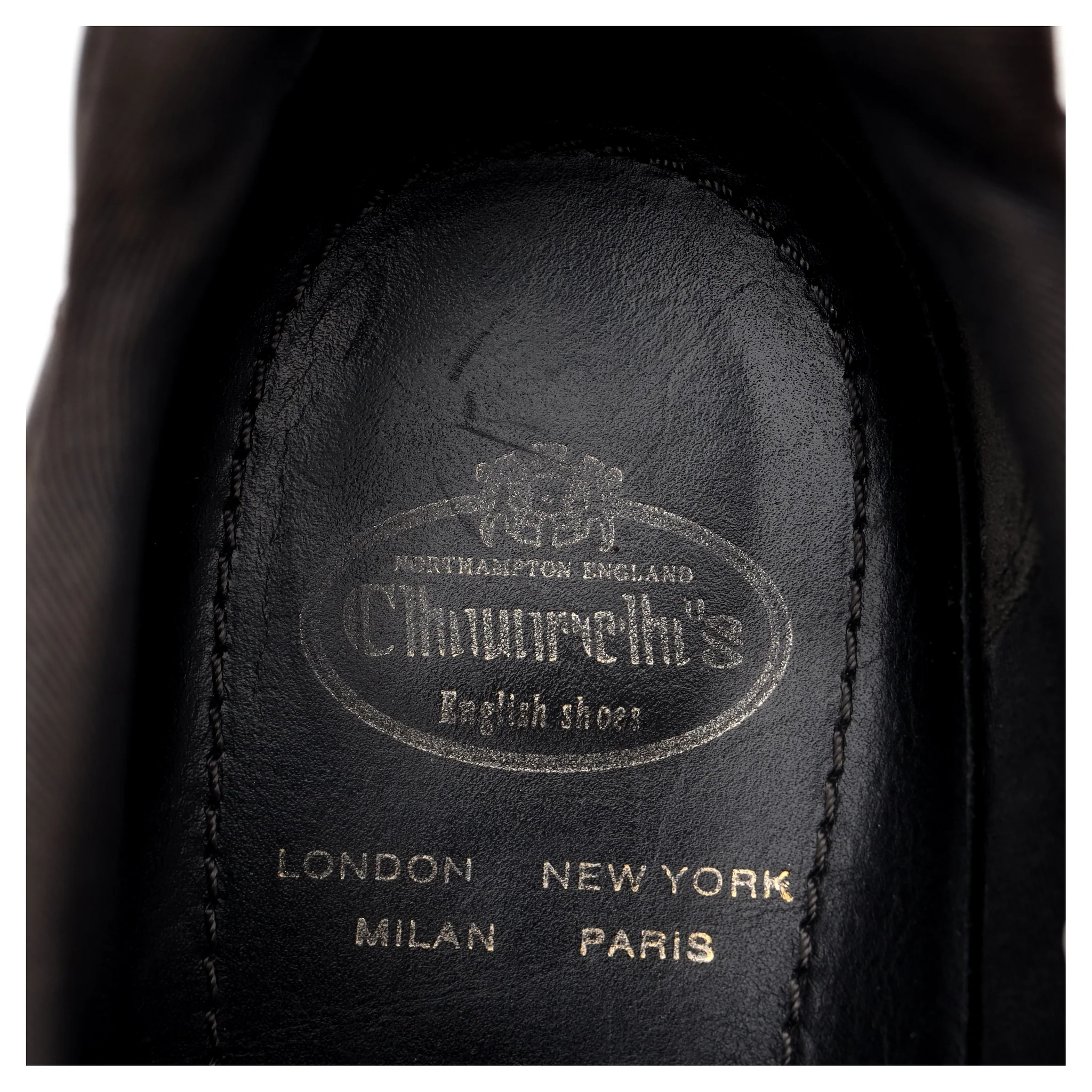 'Mirfield' Dark Brown Leather Sneakers UK 7.5 - Image 6