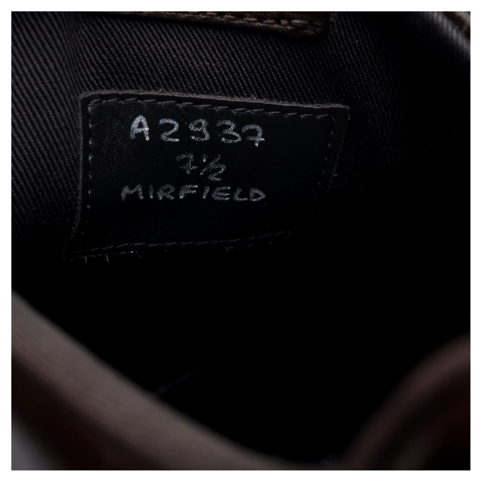 'Mirfield' Dark Brown Leather Sneakers UK 7.5 - Image 7