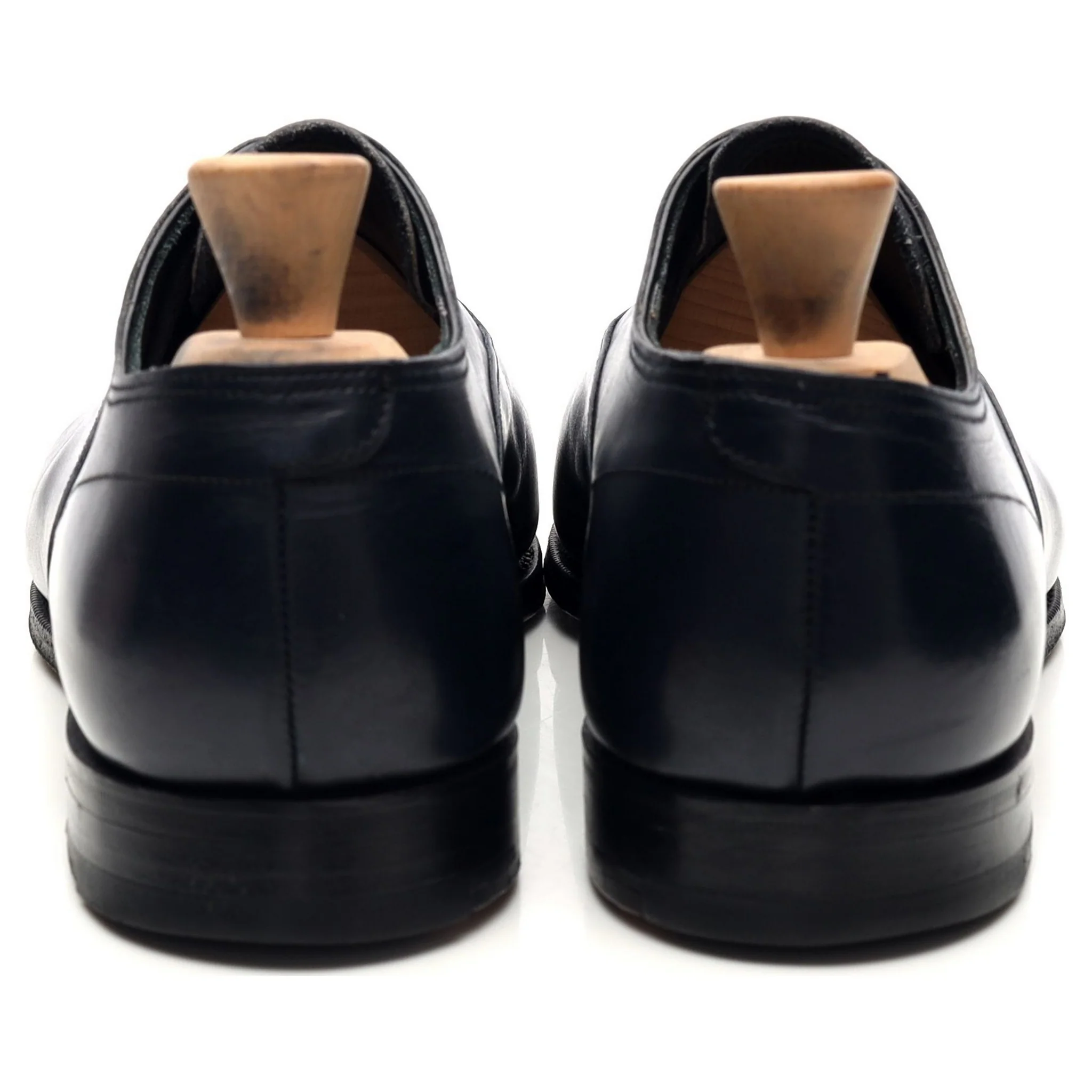 Navy Blue Leather Oxford UK 10 E - Image 4