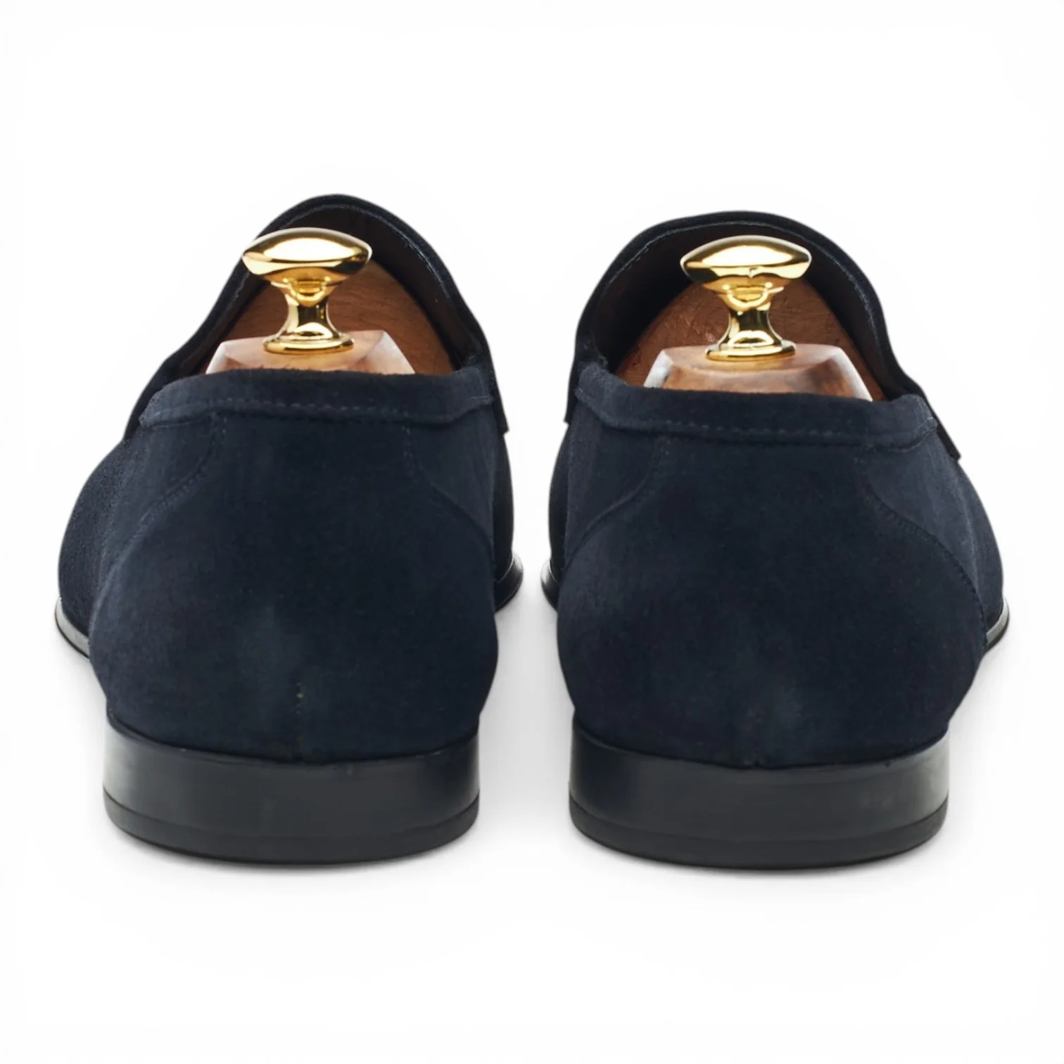 Navy Blue Suede Slip On Loafers UK 11.5 - Image 4