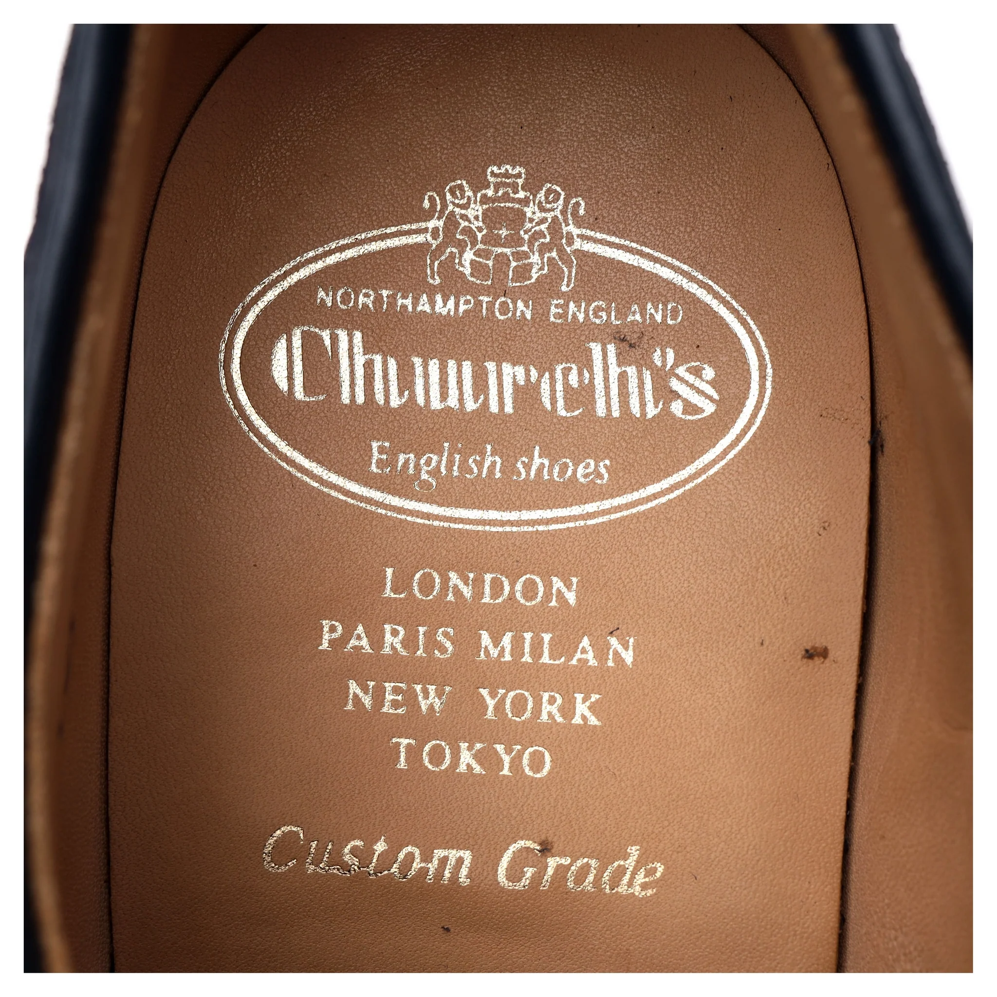 'Orby' Navy Blue Suede Derby Brogues UK 8 G - Image 6