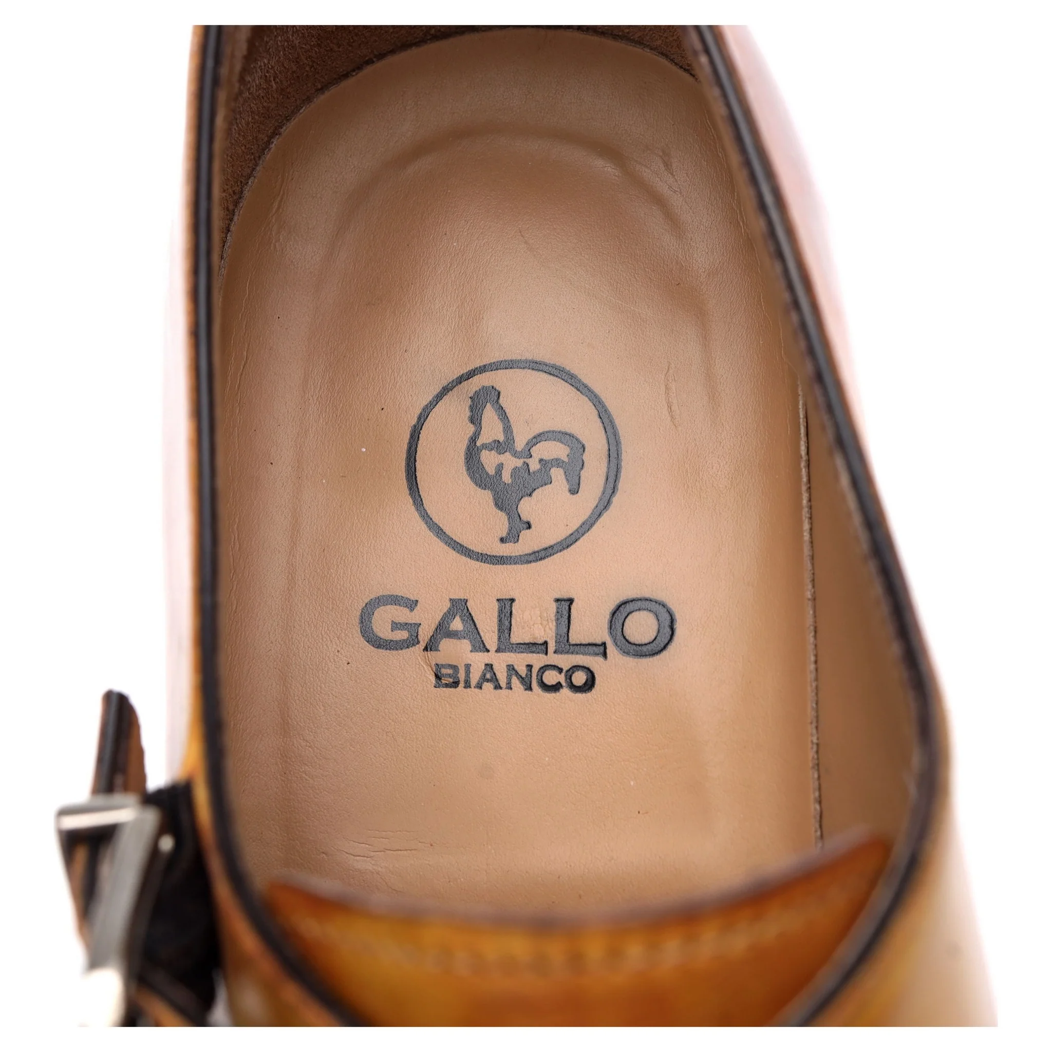 'Palermo' Tan Brown Leather Double Monk Strap UK 10 US 11 - Image 7