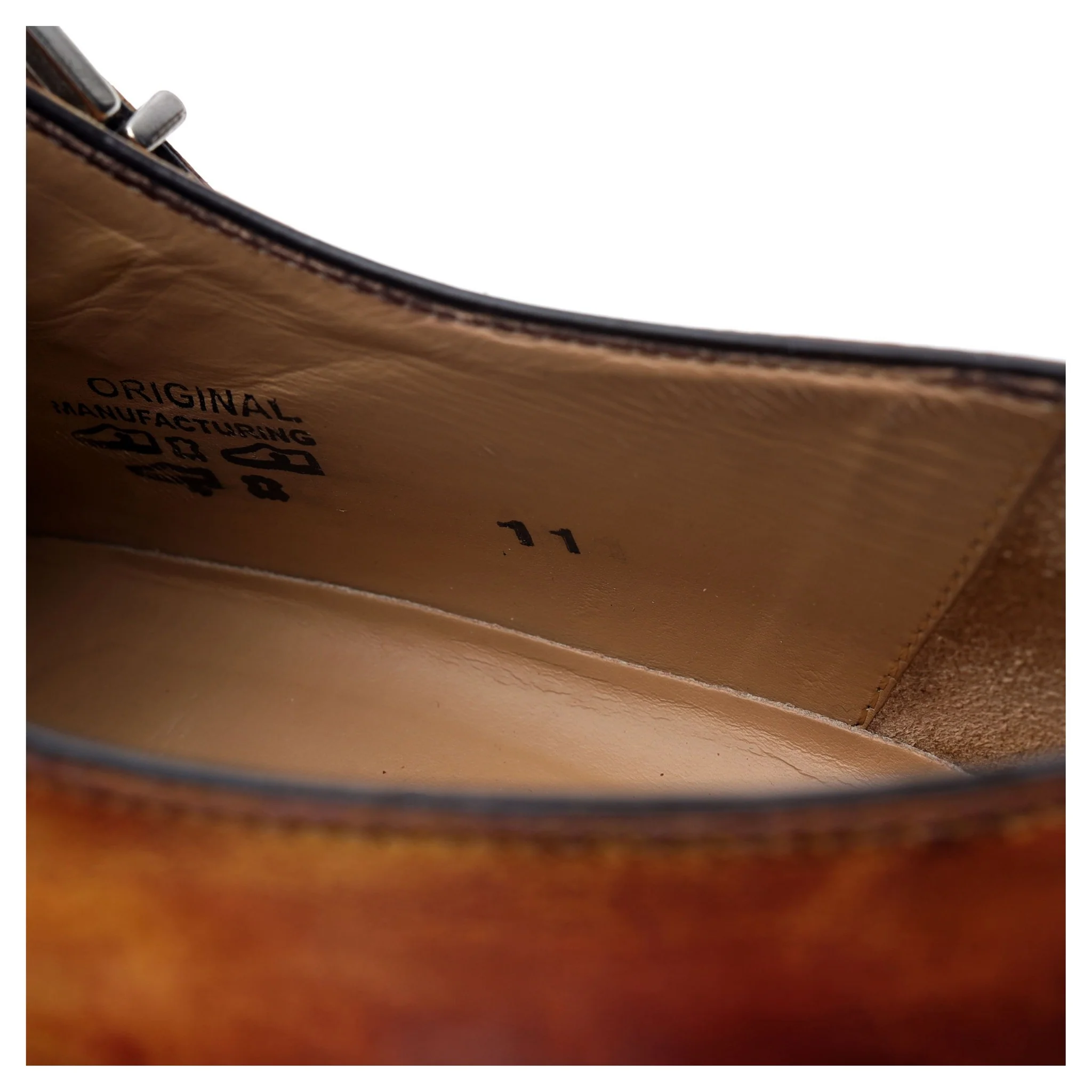 'Palermo' Tan Brown Leather Double Monk Strap UK 10 US 11 - Image 8