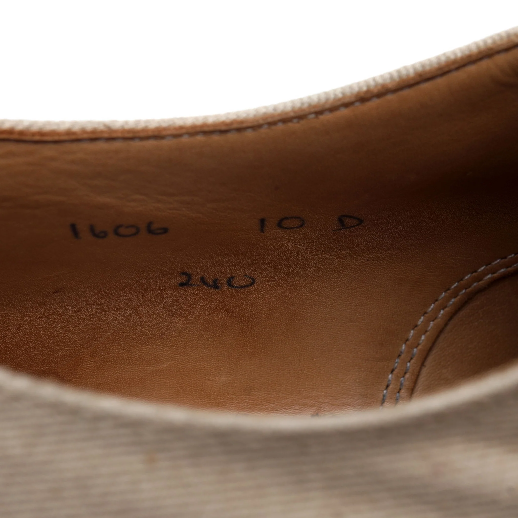 Peal & Co Tan Brown Leather Oxford Spectator Brogues UK 9 US 10 - Image 7