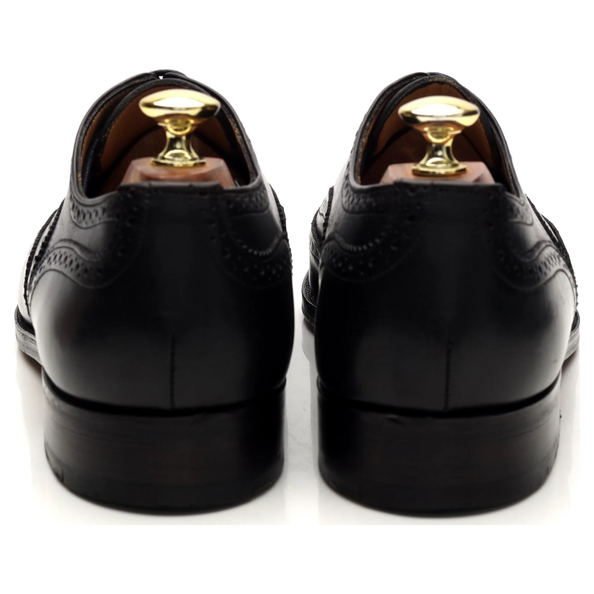'Piccadilly' Black Leather Oxford Brogues UK 7 - Image 4