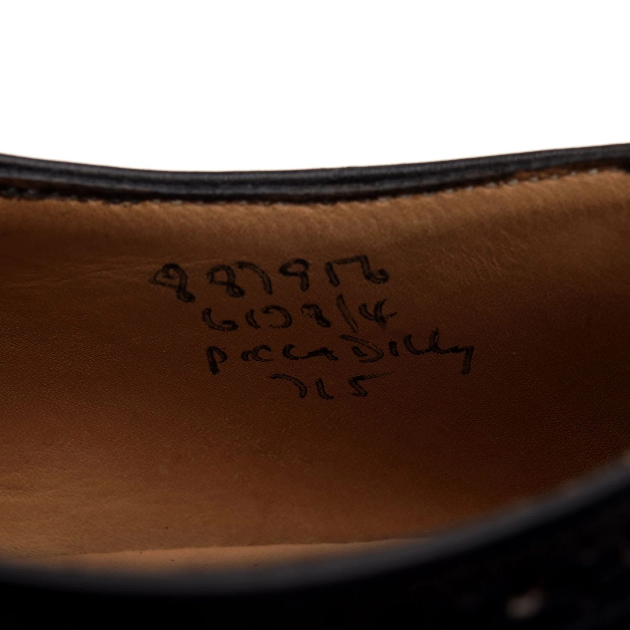 'Piccadilly' Black Leather Oxford Brogues UK 7 - Image 7