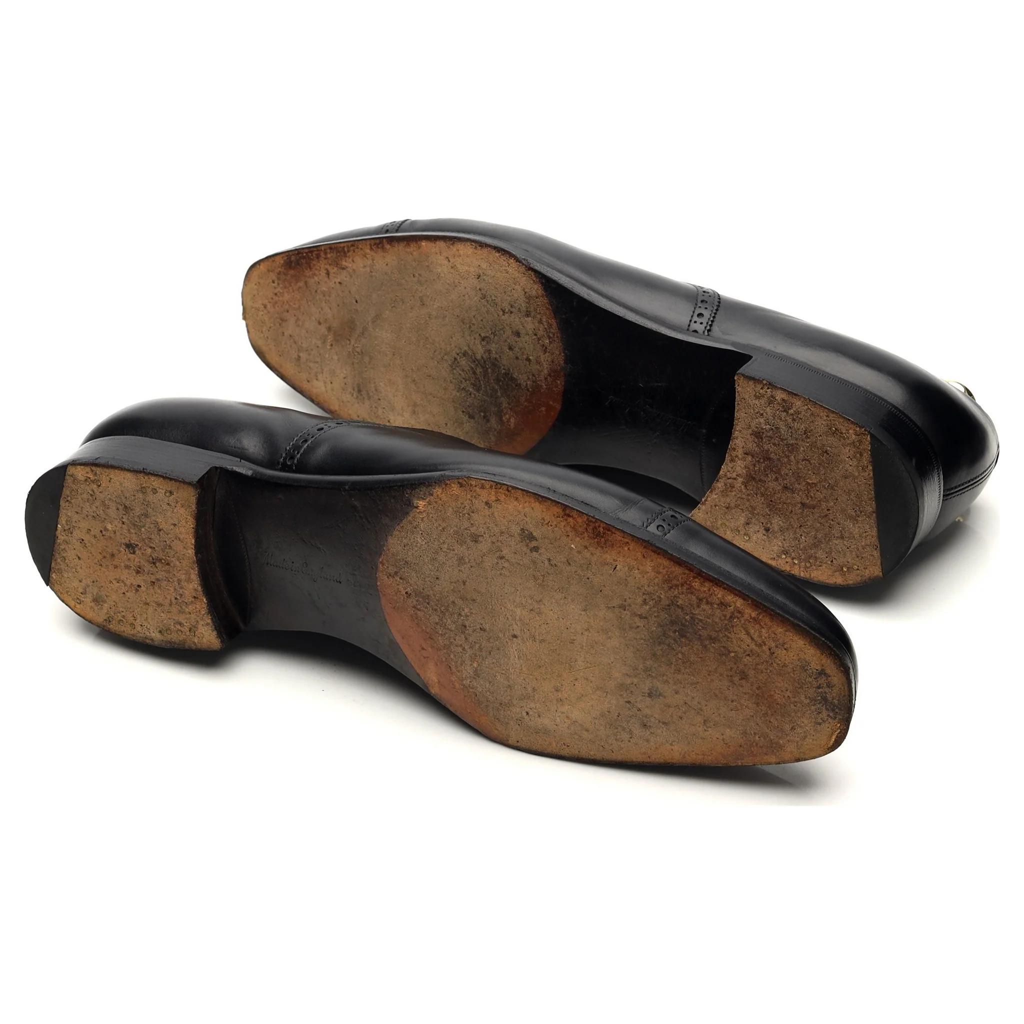 Ralph Lauren Black Leather Oxford Brogues UK 11 C - Image 5