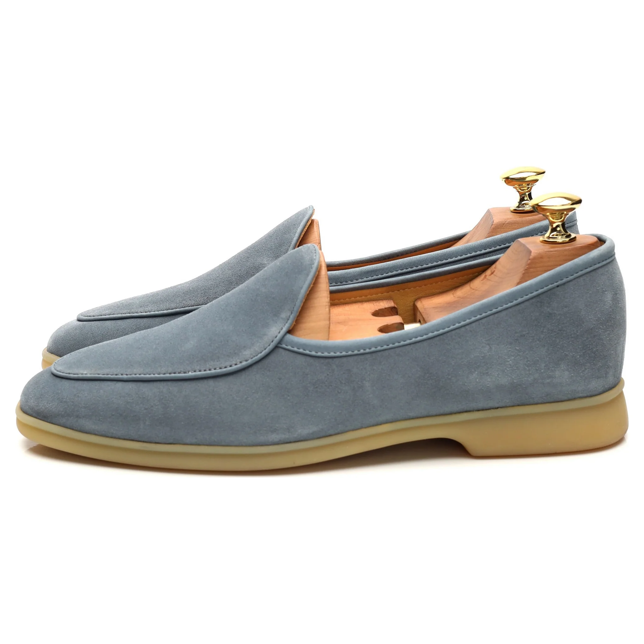 'Sagan Stride' Blue Suede Slip On Loafers UK 6 / UK 6.5 - Image 3