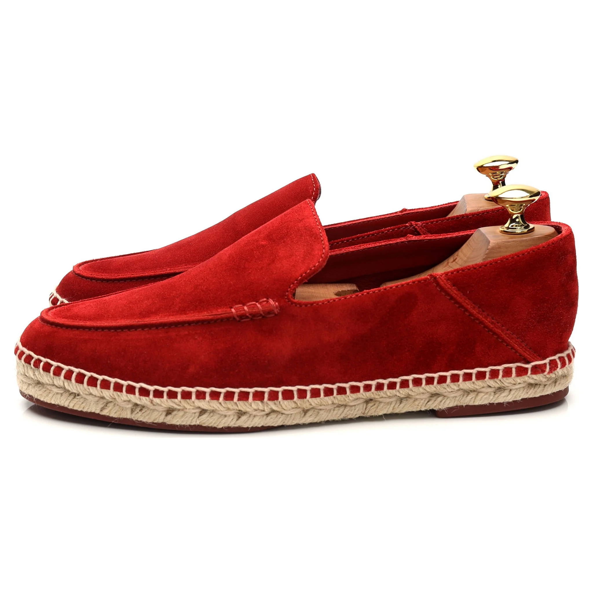 'Seaside Walk' Red Suede Espadrilles UK 6 EU 40 - Image 3