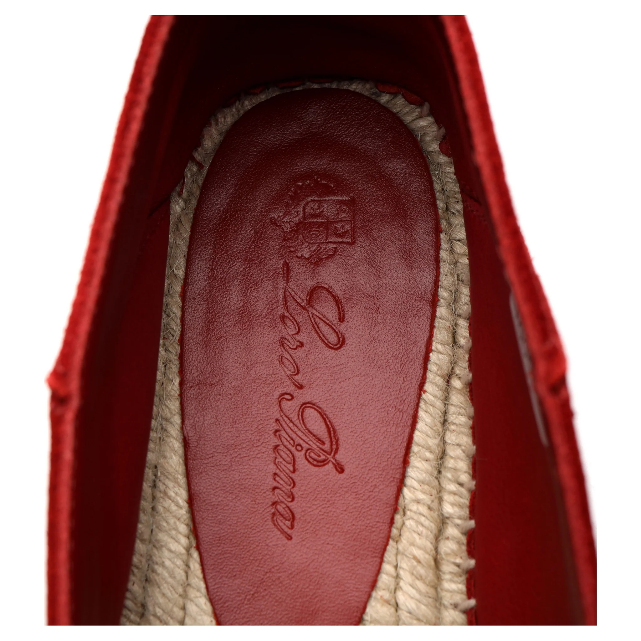 'Seaside Walk' Red Suede Espadrilles UK 6 EU 40 - Image 6