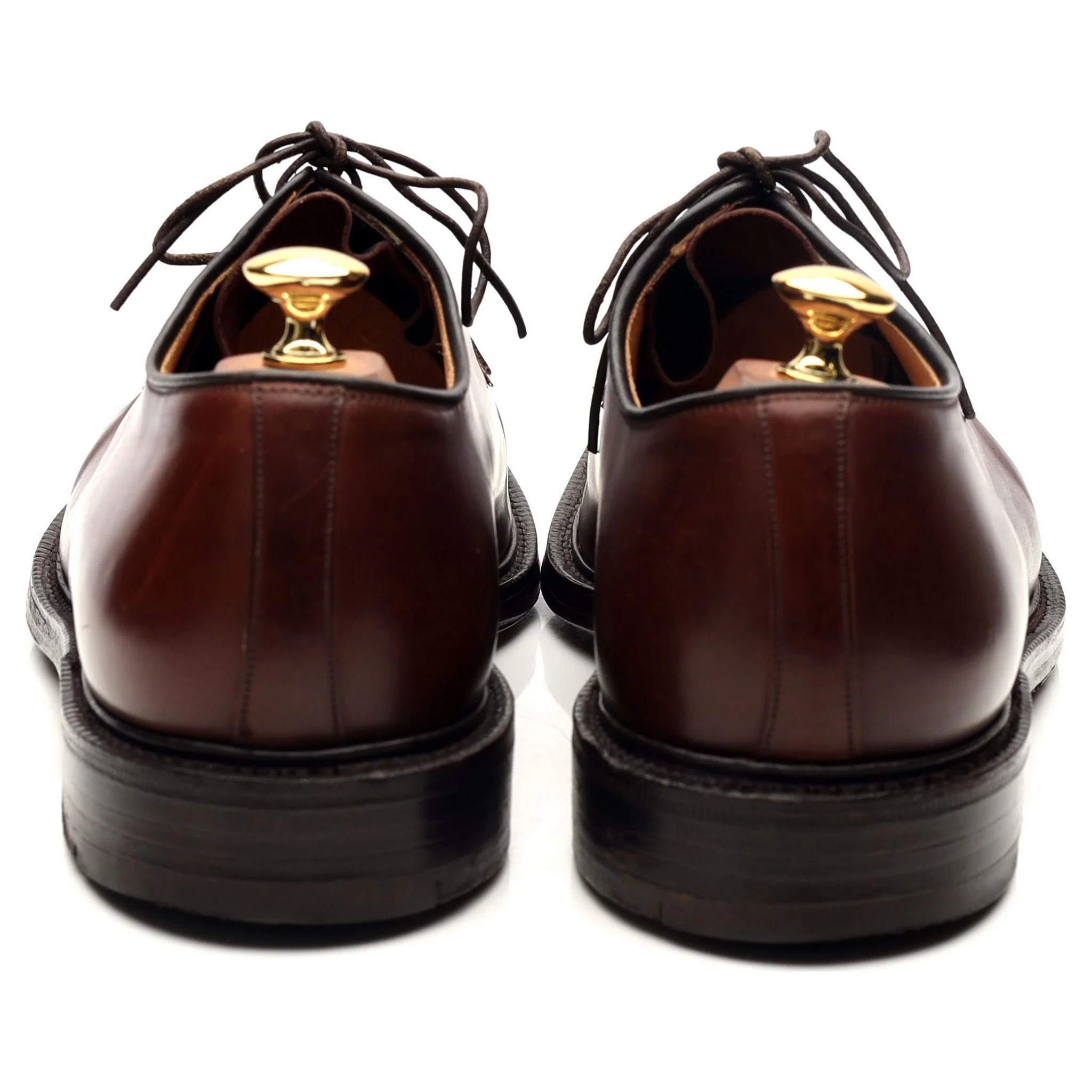 'Stratton' Brown Cordovan Leather Derby UK 11 F - Image 4