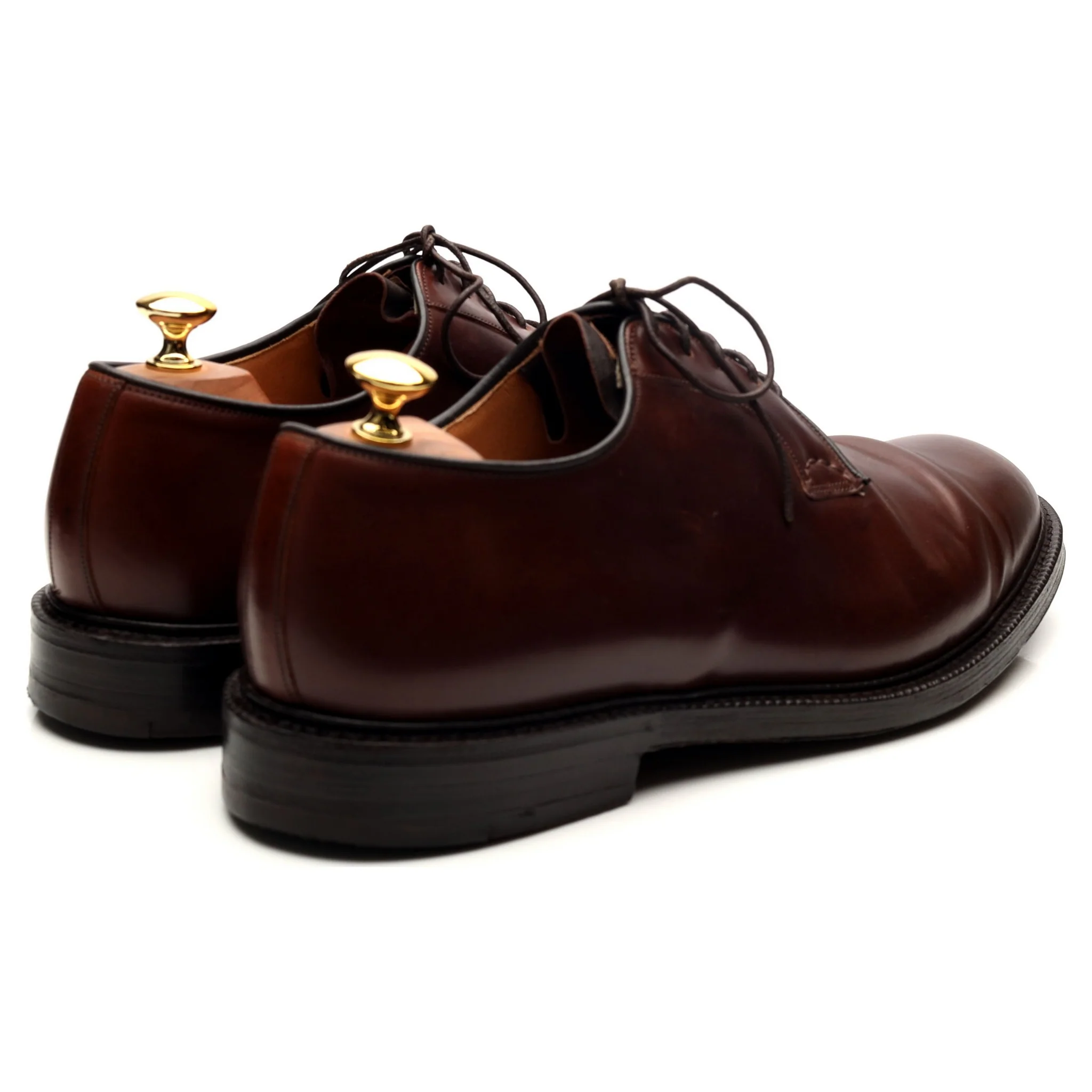 'Stratton' Brown Cordovan Leather Derby UK 11 F - Image 5