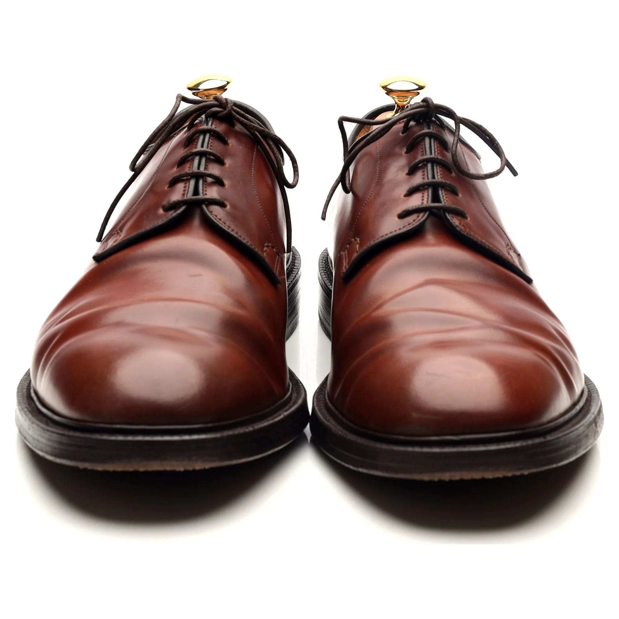 'Stratton' Brown Cordovan Leather Derby UK 11 F - Image 8
