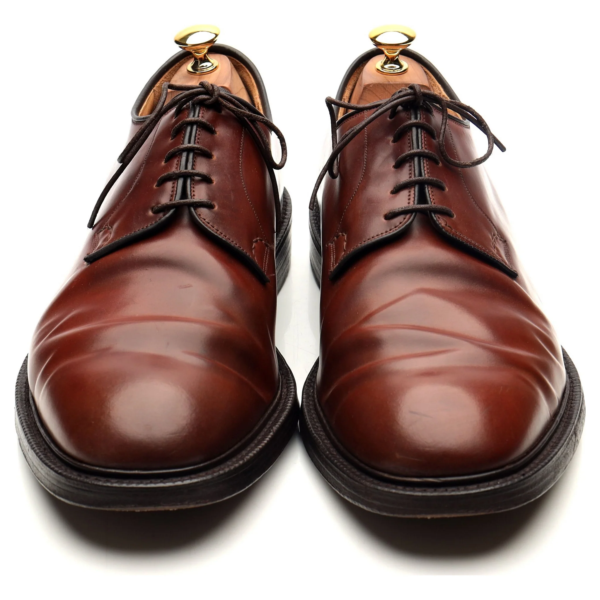 'Stratton' Brown Cordovan Leather Derby UK 11 F - Image 9