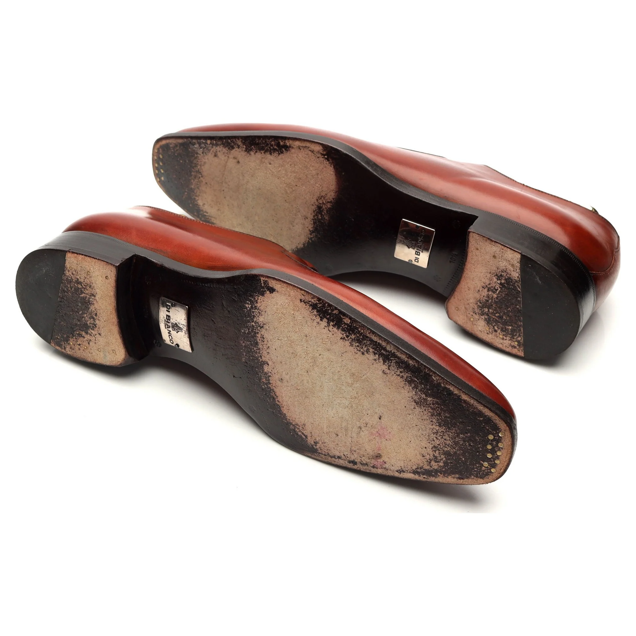 Tan Brown Leather Ghillie Oxford UK 9.5 US 10.5 - Image 5