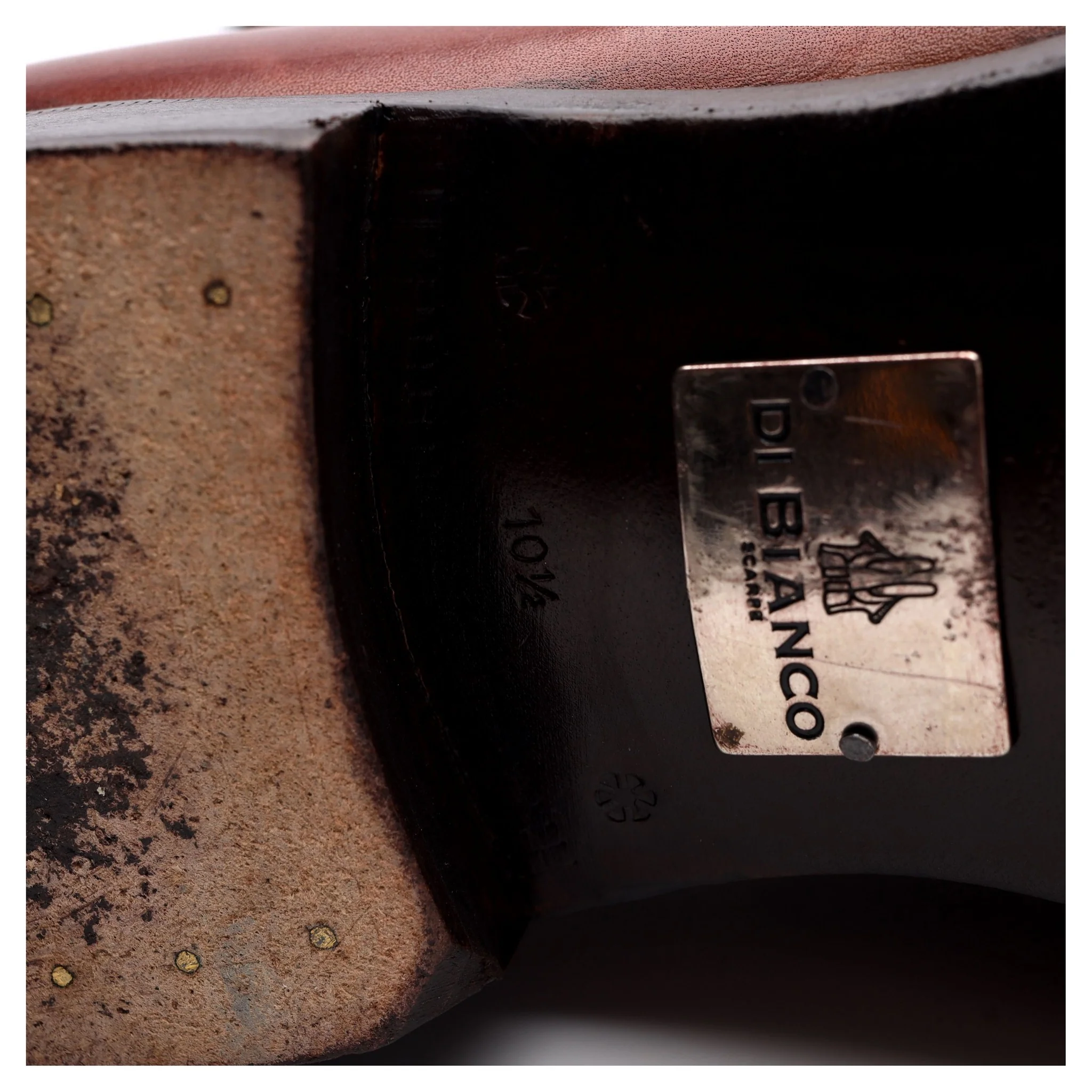 Tan Brown Leather Ghillie Oxford UK 9.5 US 10.5 - Image 7