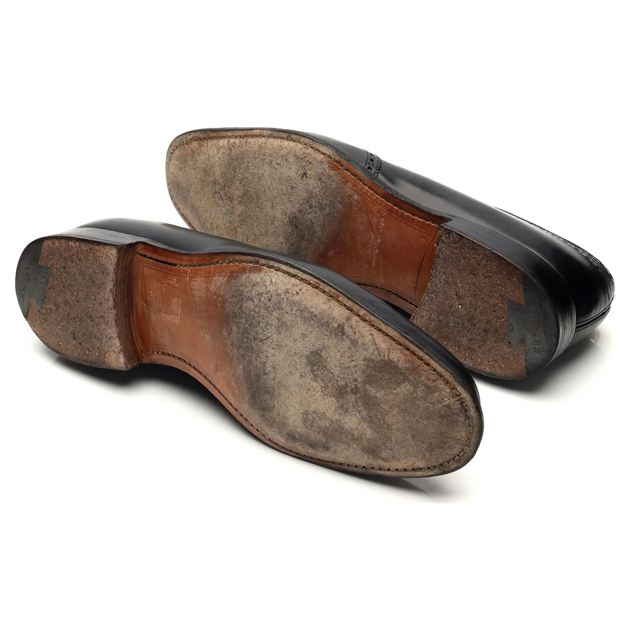 'Thickwood' Black Leather Derby Brogues UK 9 F - Image 5