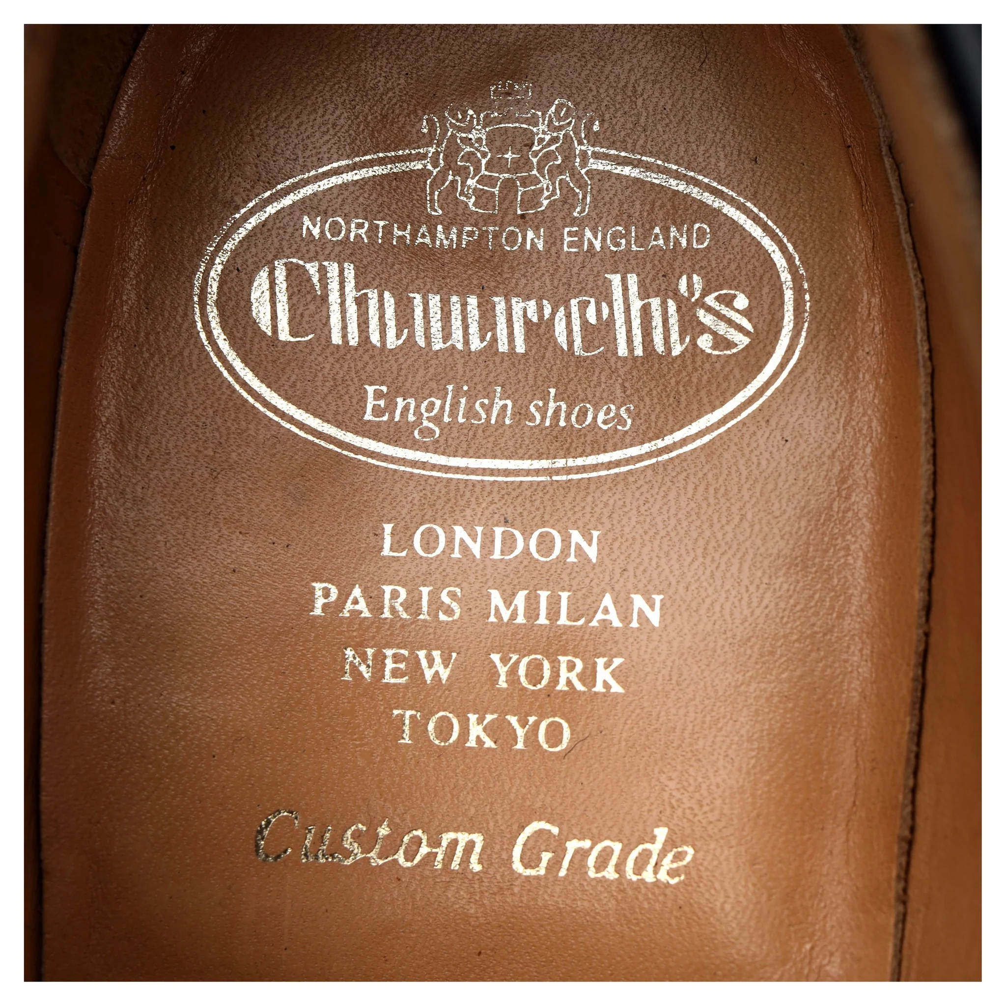 'Thickwood' Black Leather Derby Brogues UK 9 F - Image 6